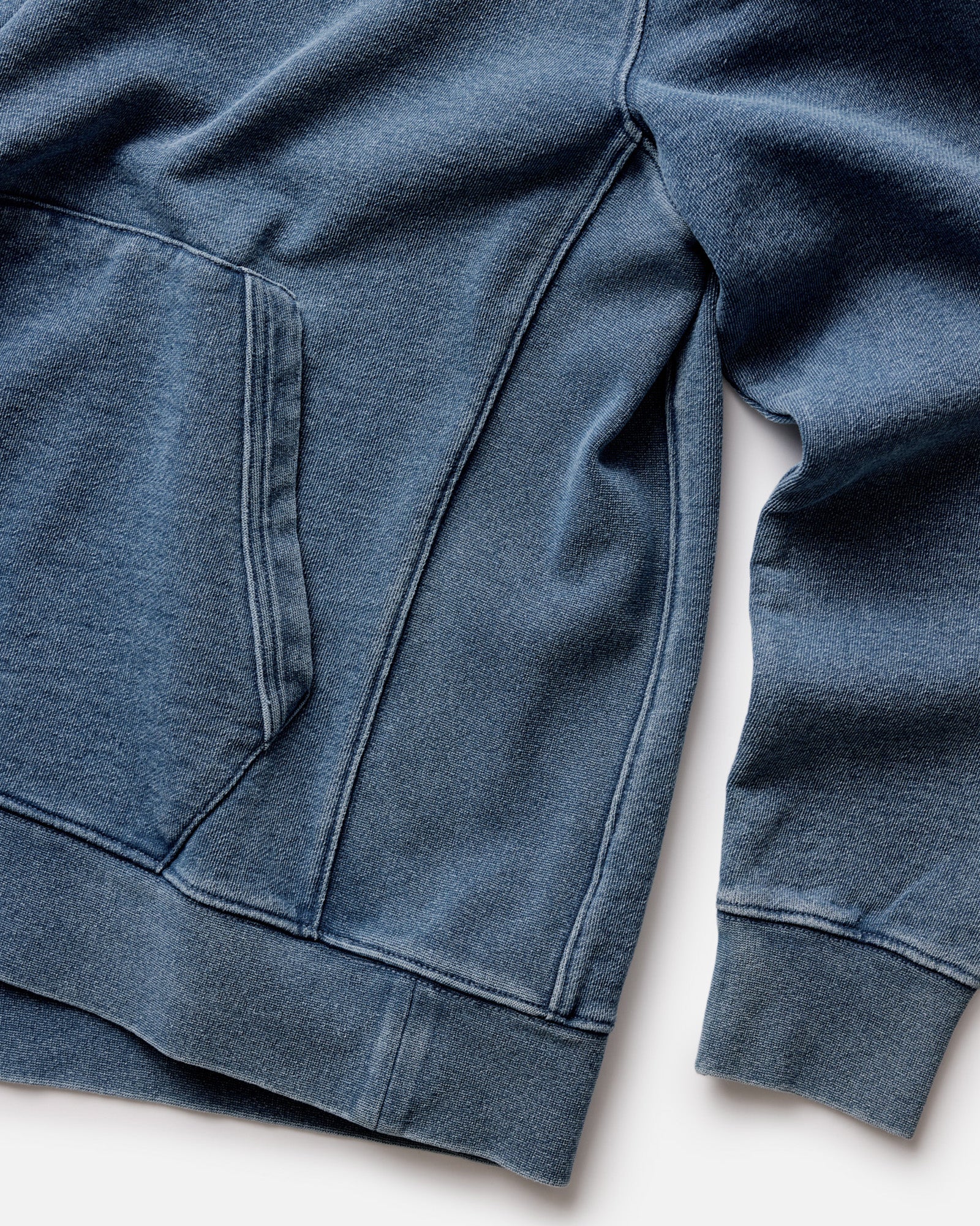 The Sunset Hoodie in Washed Indigo Terry - Image 8