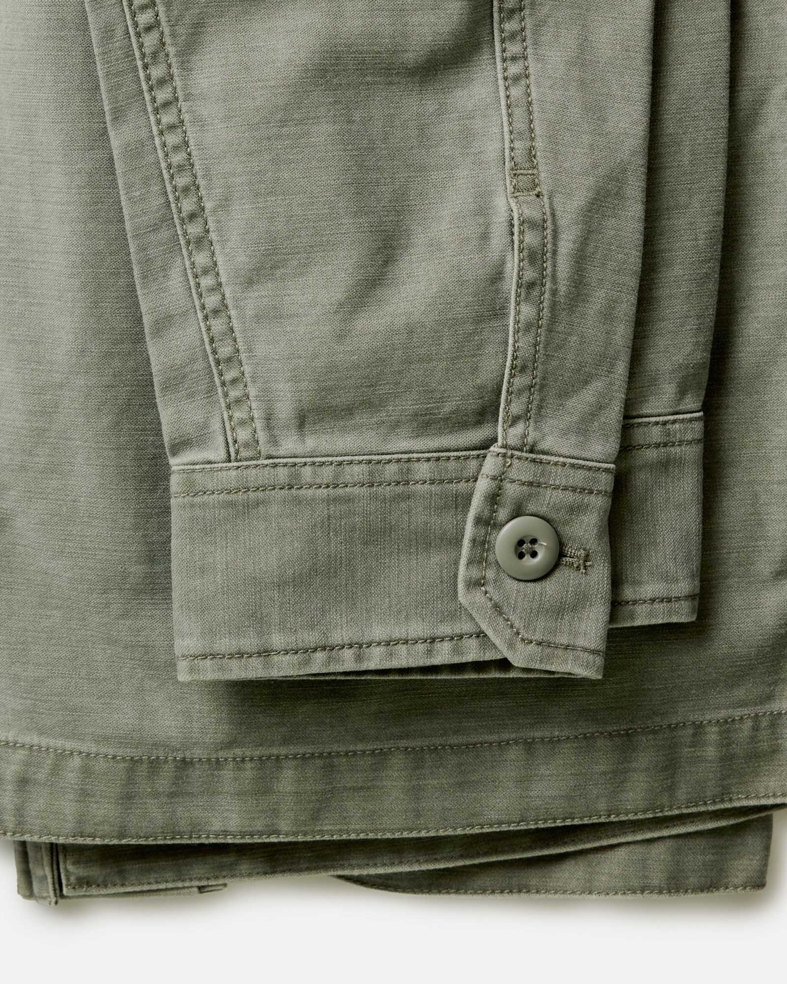 The Surplus Jacket in Field Olive Reverse Sateen - Image 7