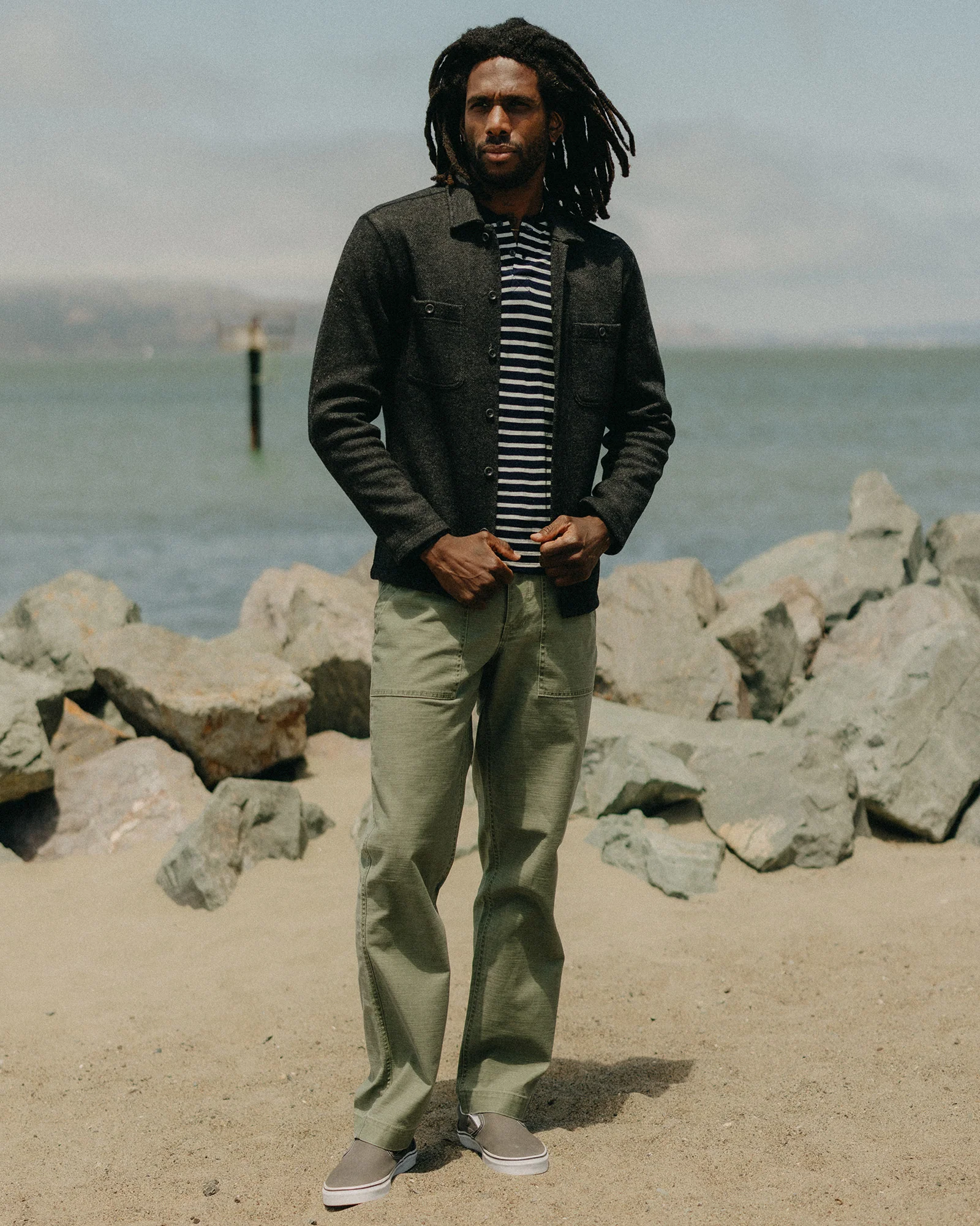 The Surplus Pant in Field Olive Reverse Sateen - Image 2