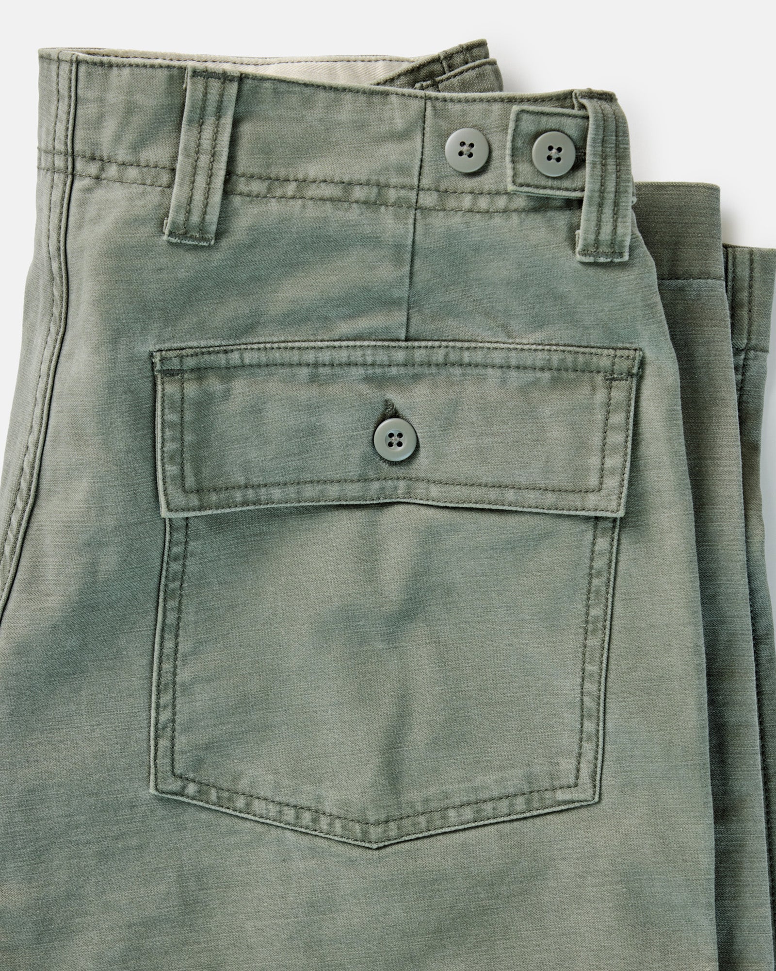The Surplus Pant in Field Olive Reverse Sateen - Image 7