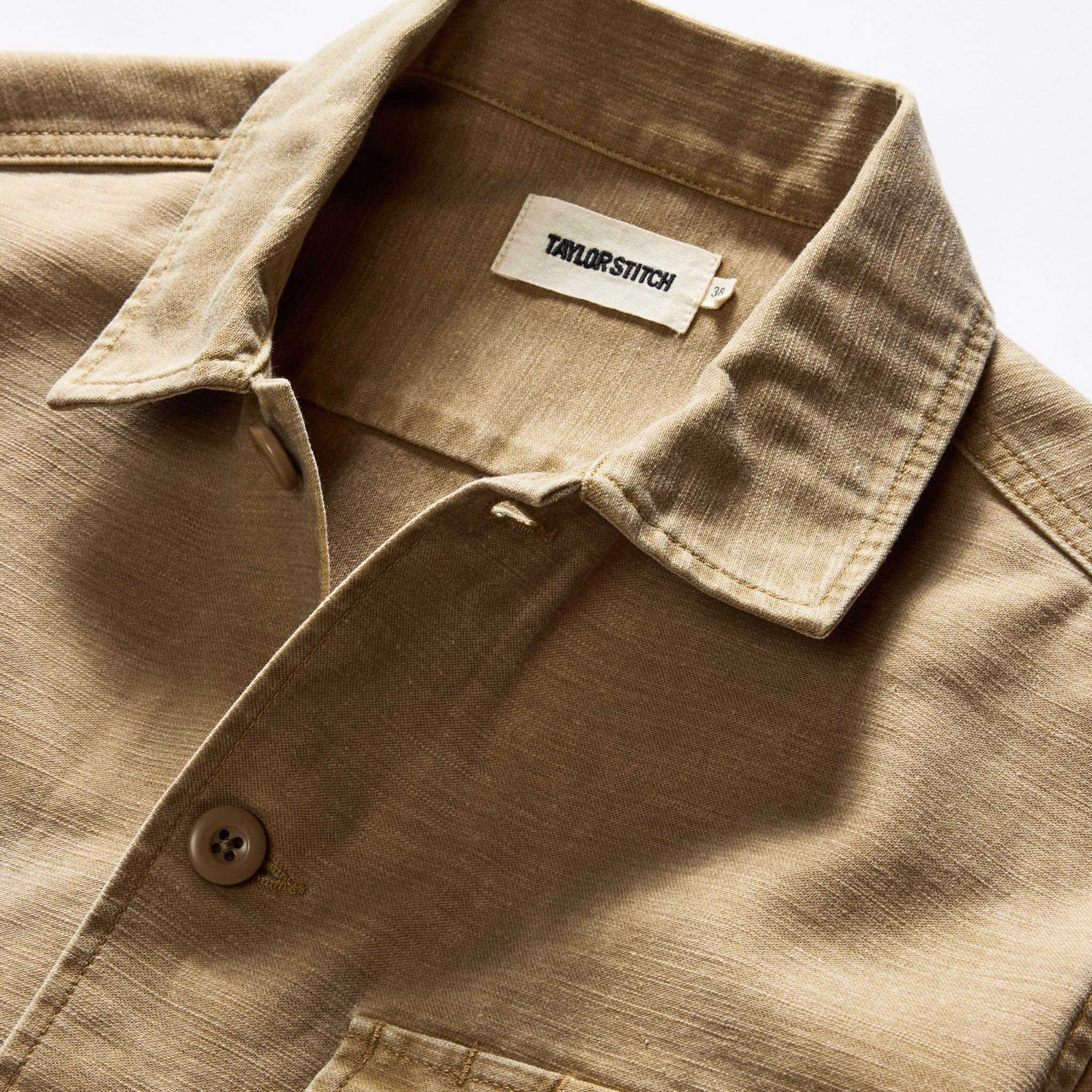 The Surplus Shirt in Field Khaki Reverse Sateen - Image 8