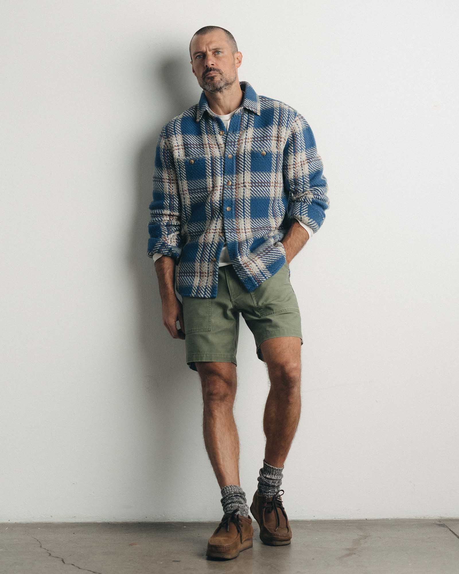 The Surplus Short in Field Olive Reverse Sateen - Image 3