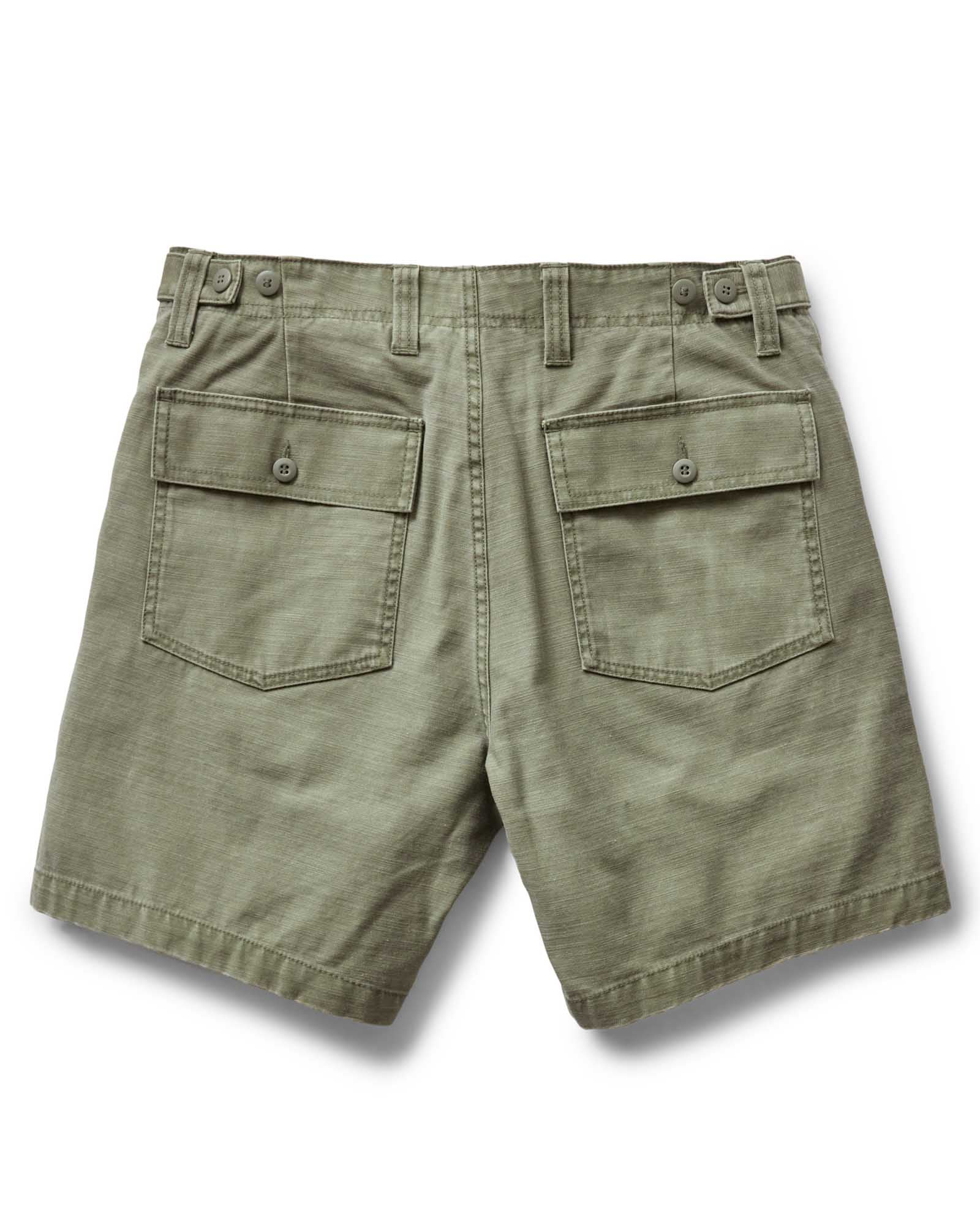 The Surplus Short in Field Olive Reverse Sateen - Image 8