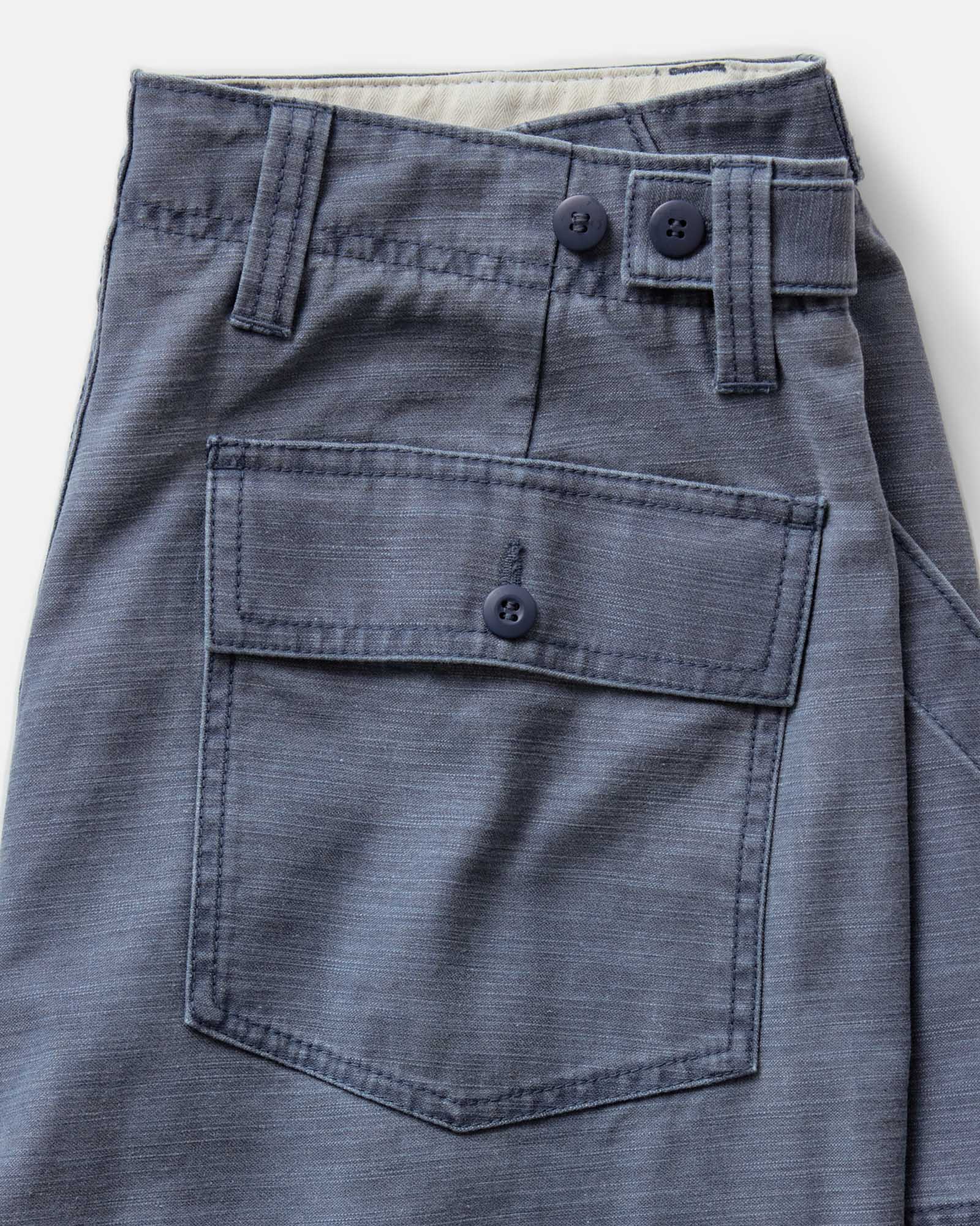 The Surplus Short in Navy Reverse Sateen - Image 5