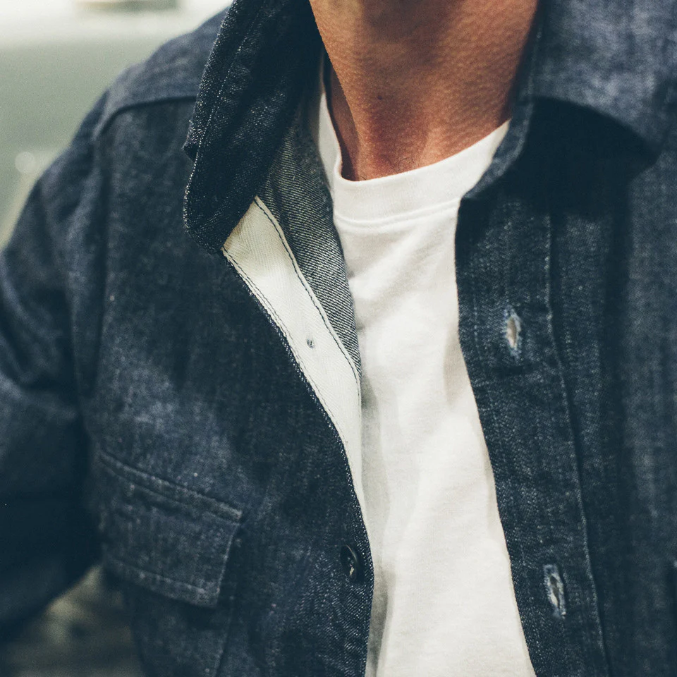 The Utility Shirt in Swift Mills Denim - Image 6