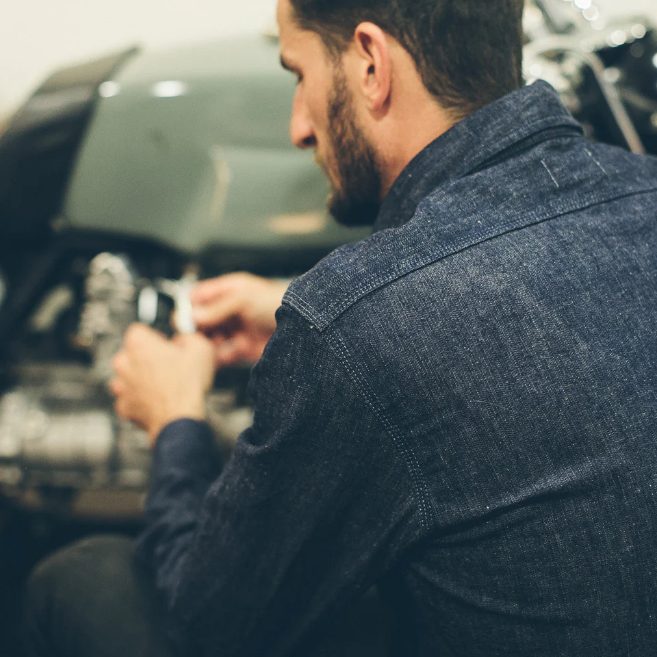 The Utility Shirt in Swift Mills Denim - Image 8