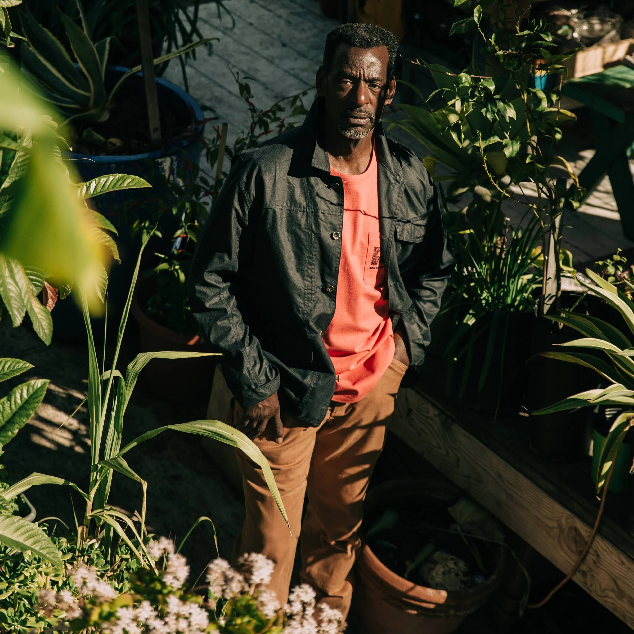 The Task Jacket in Waxed Navy - Image 2