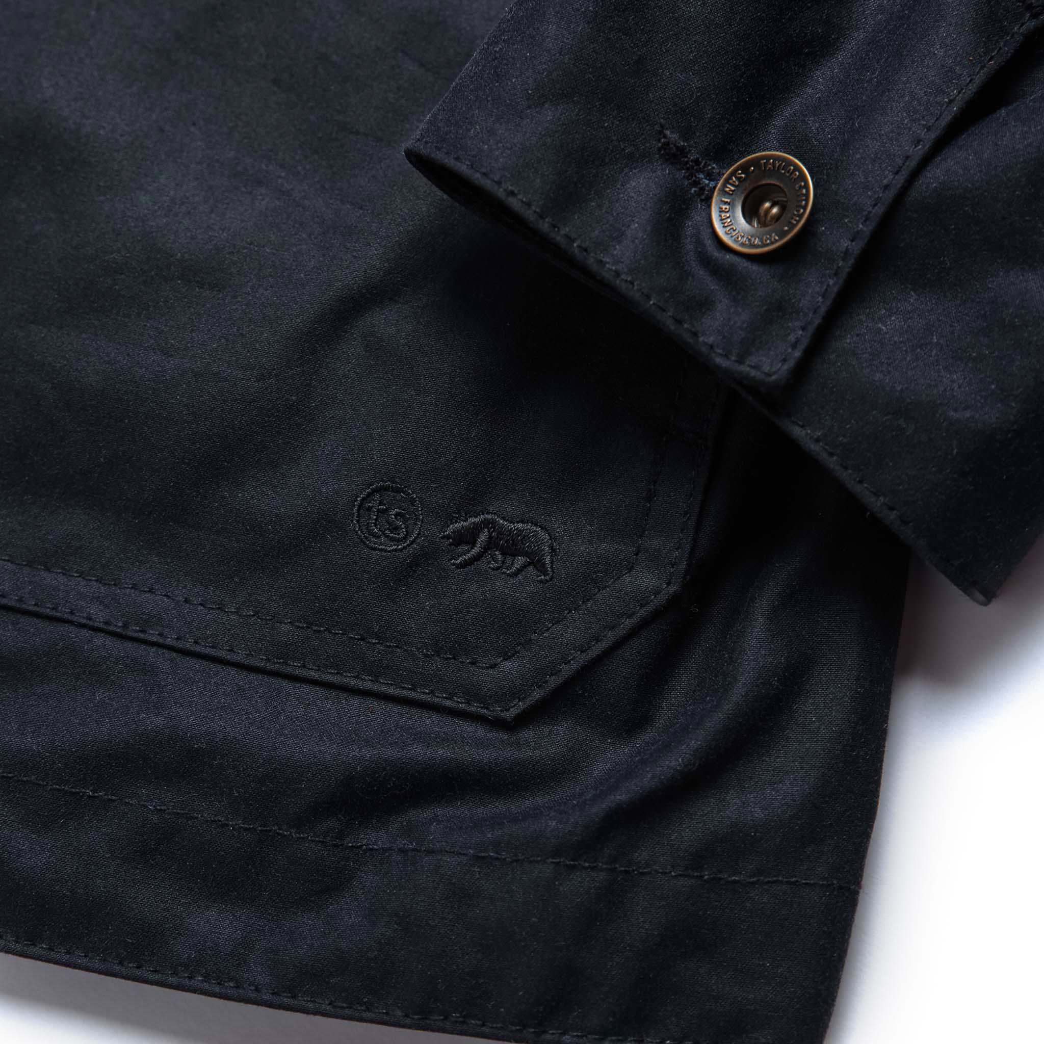 The Task Jacket in Waxed Navy - Image 9
