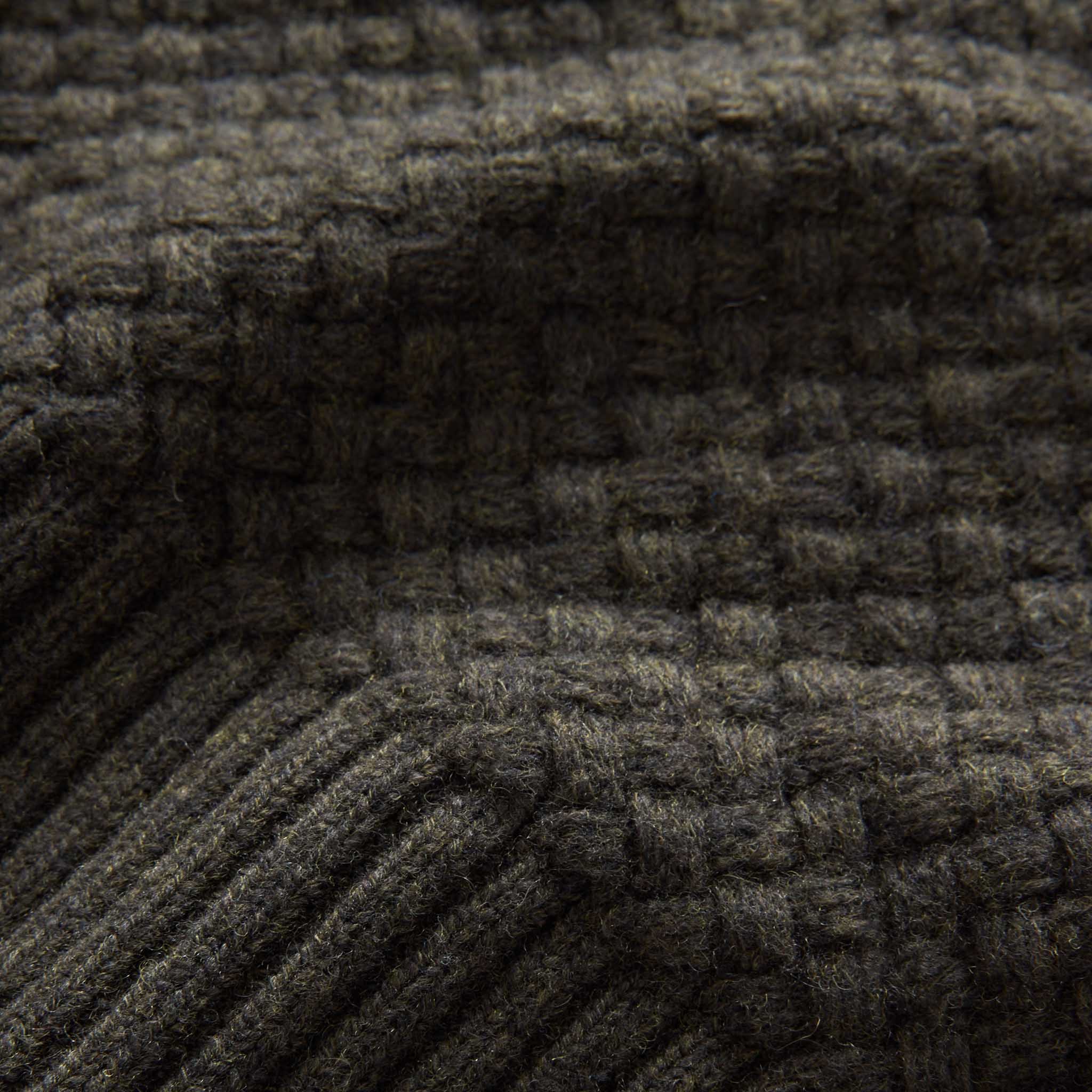 The Textured Knit Beanie in Heather Loden Merino - Image 4