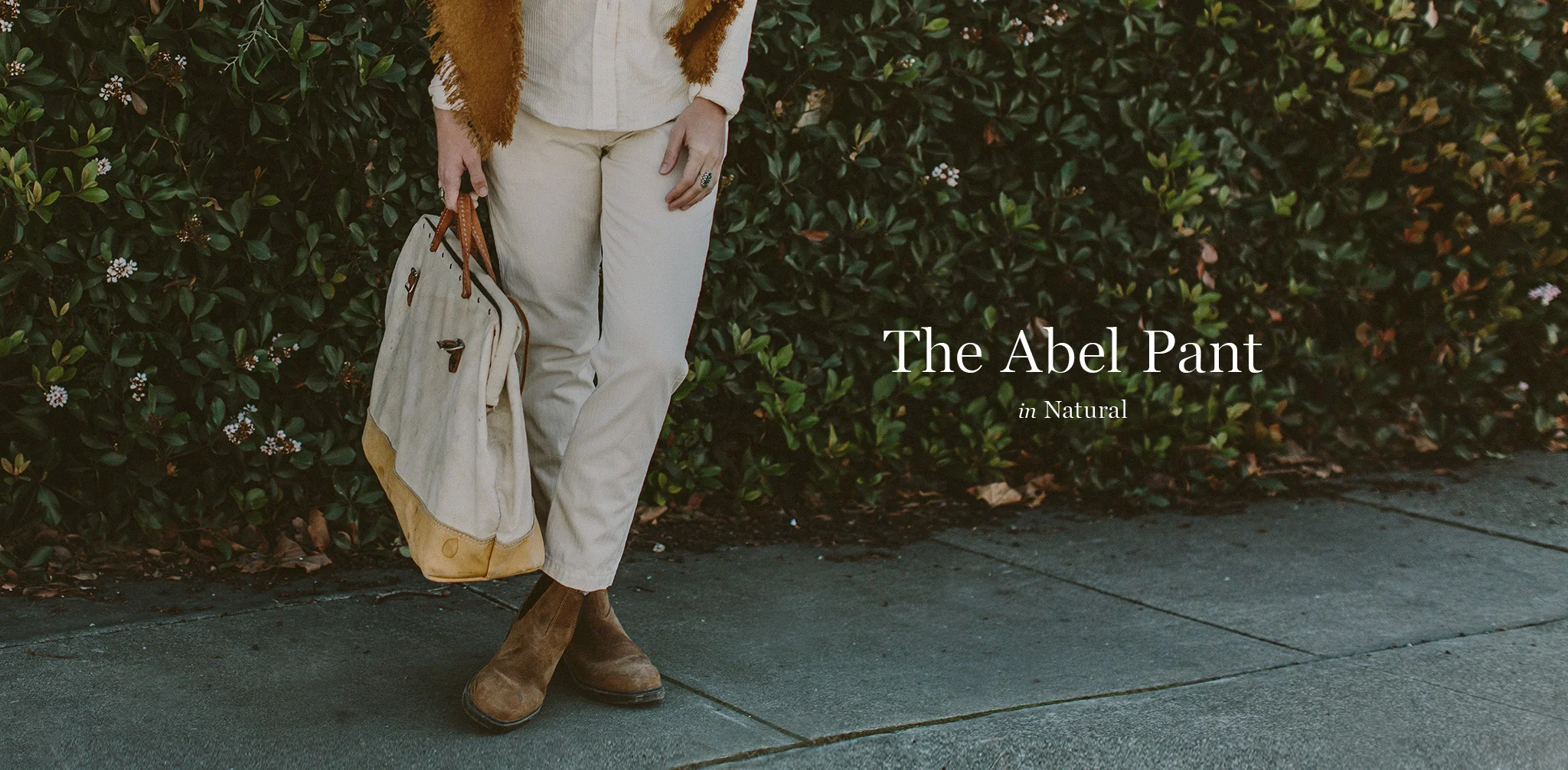 The Abel Pant in Natural - Image 9