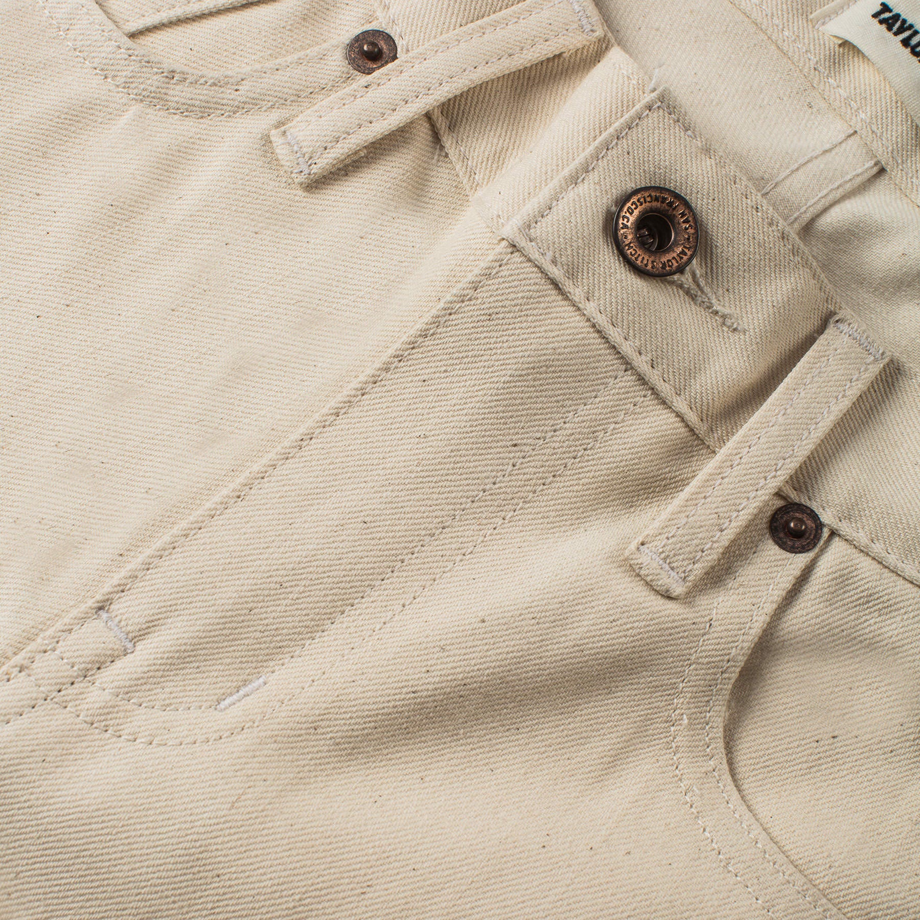 The Adler Jean in Cone Mills Natural - Image 7