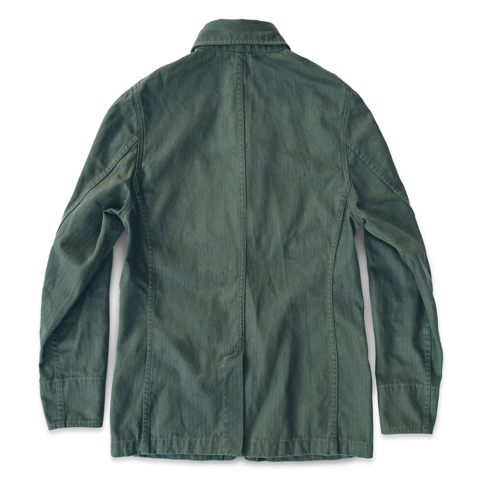The Agnes Jacket in Olive Herringbone - Image 4