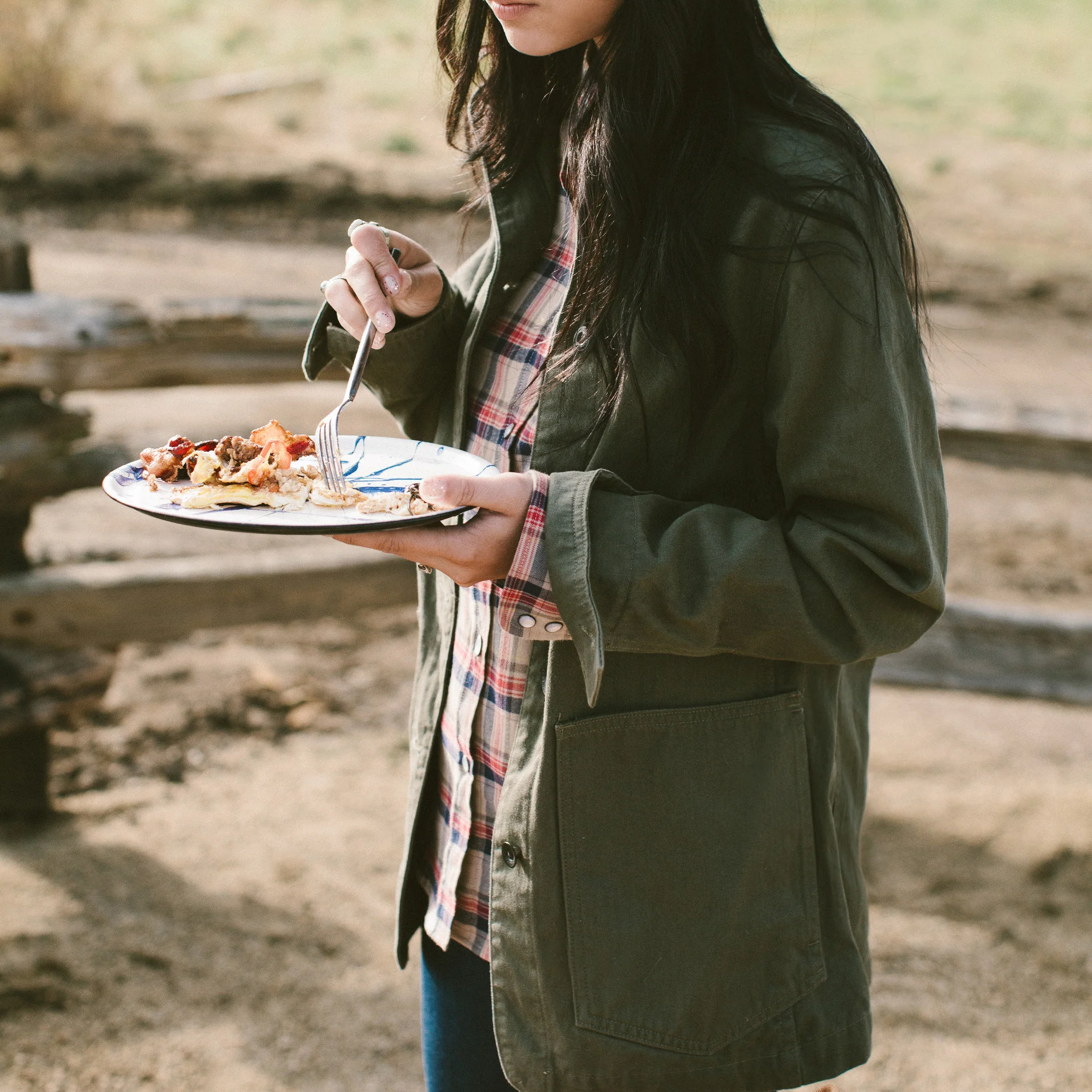 The Agnes Jacket in Olive Herringbone - Image 7