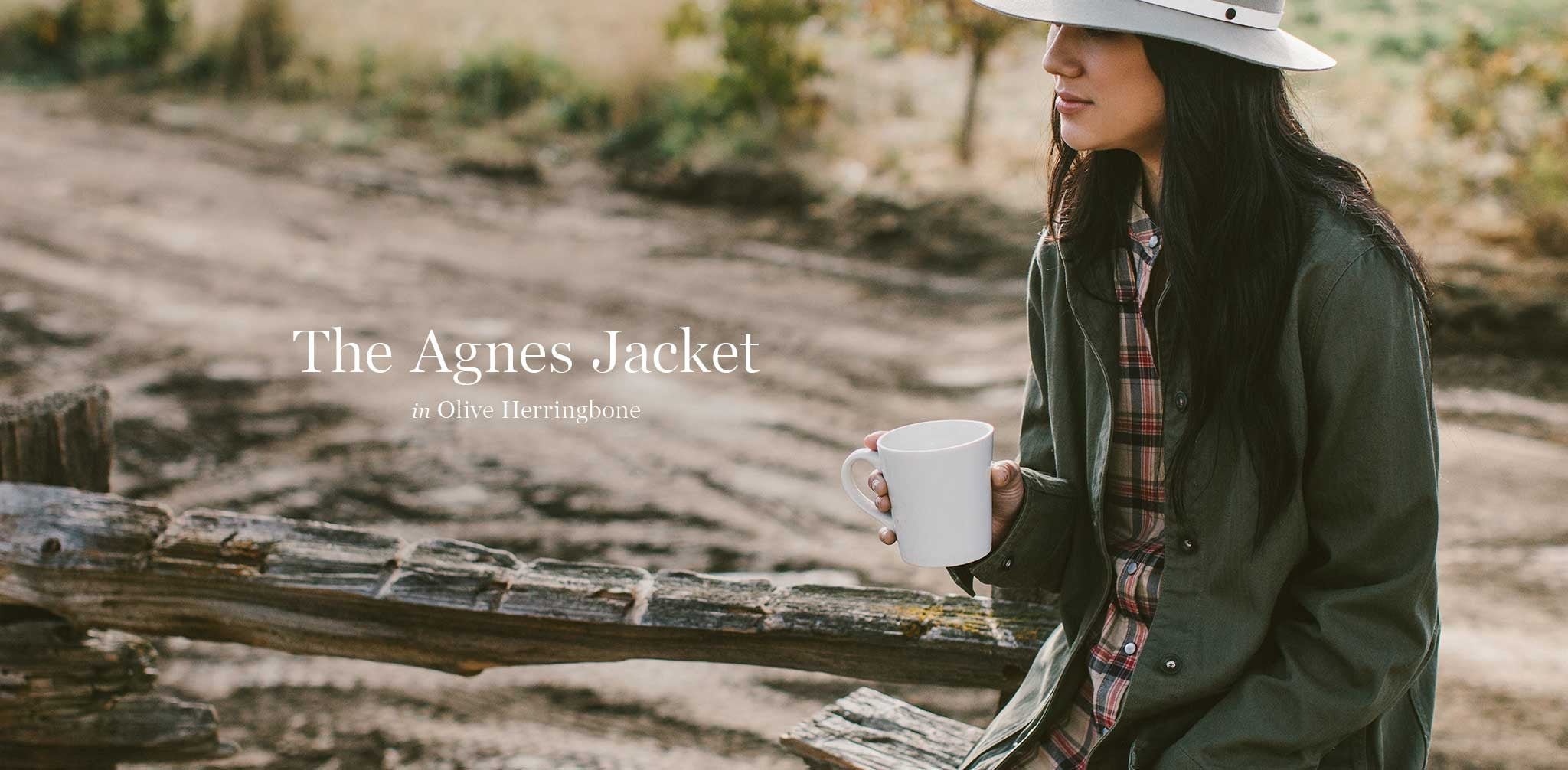 The Agnes Jacket in Olive Herringbone - Image 8
