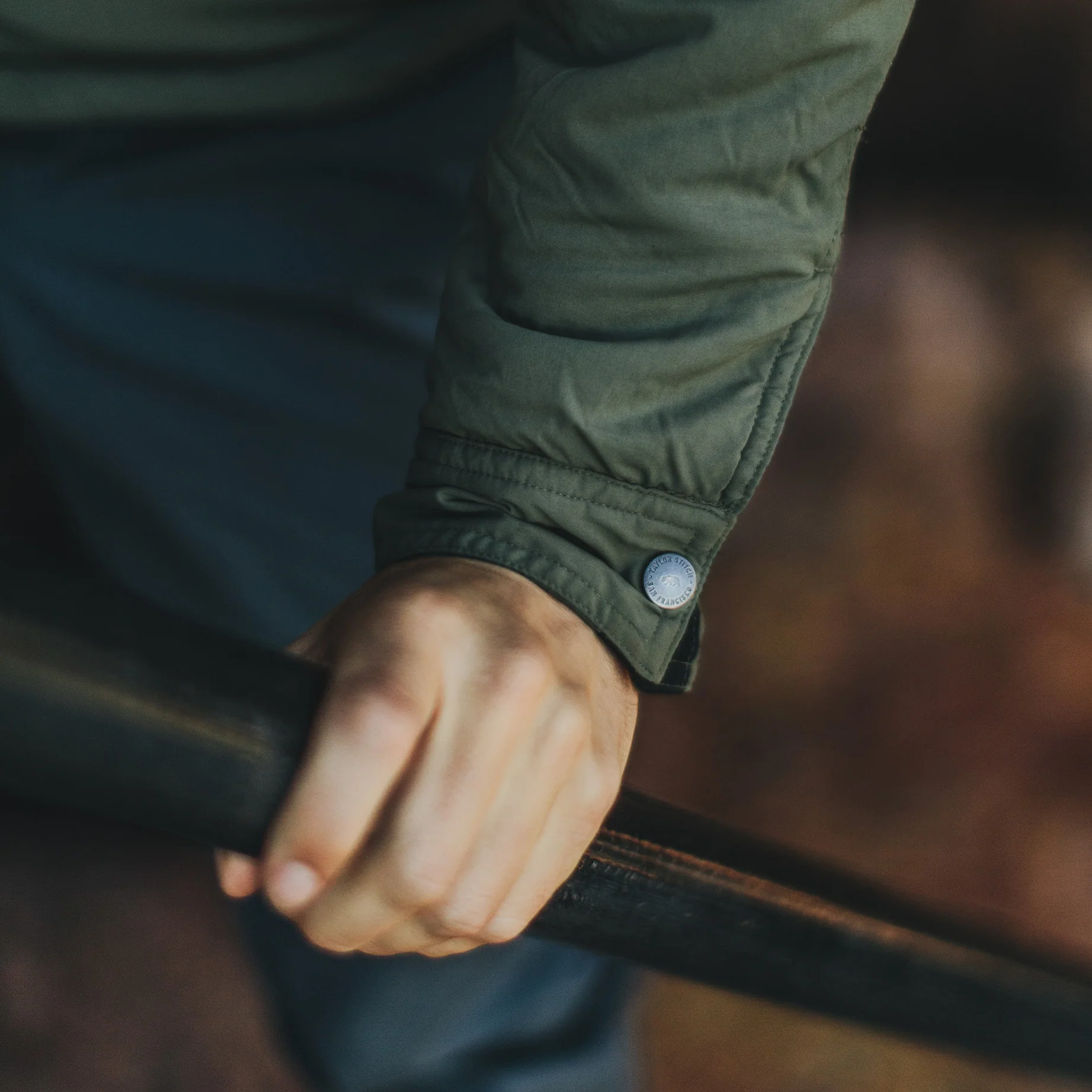 The Albion Jacket in Army - Image 5