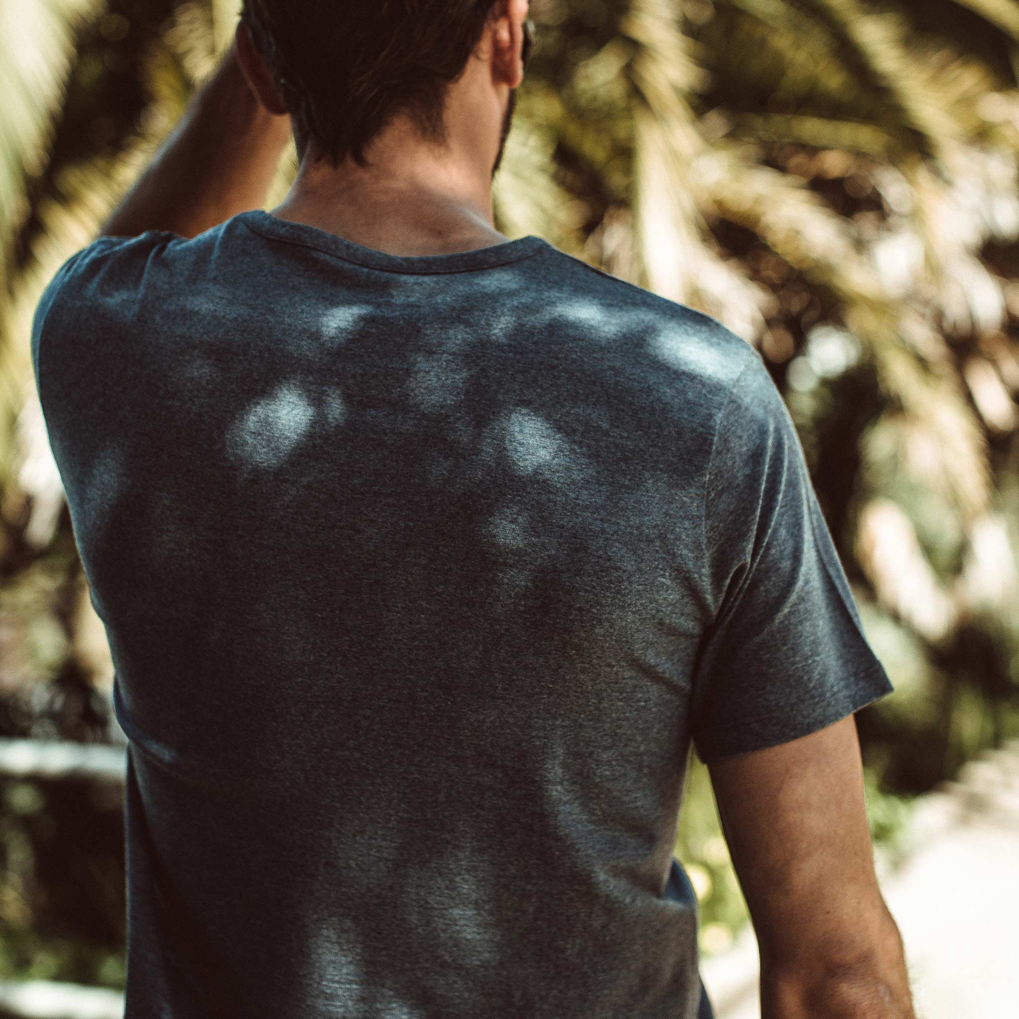 The Antoni Tee in Heather Blue - Image 3