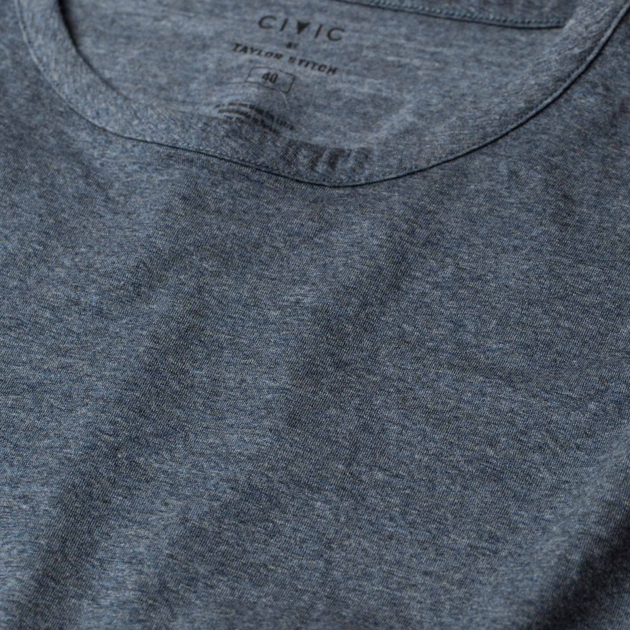 The Antoni Tee in Heather Blue - Image 6
