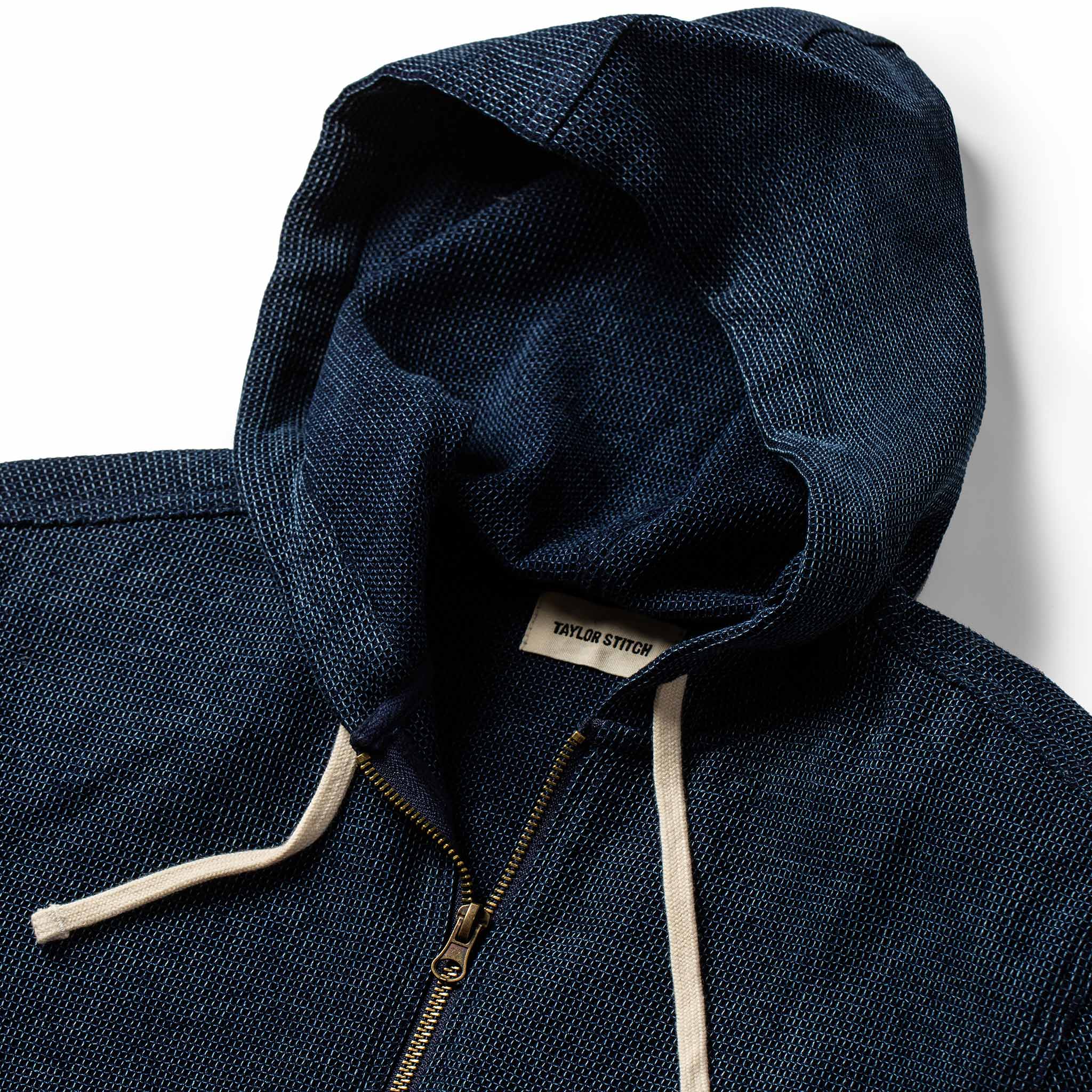 The Après Hoodie in Indigo Waffle - Image 10