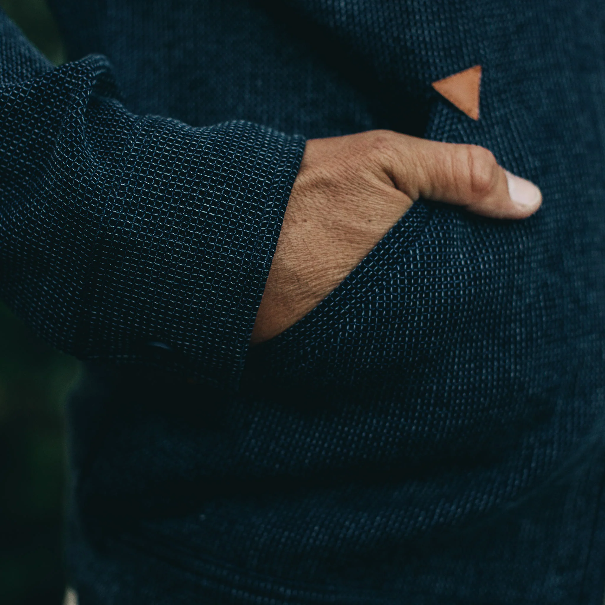 The Après Hoodie in Indigo Waffle - Image 5