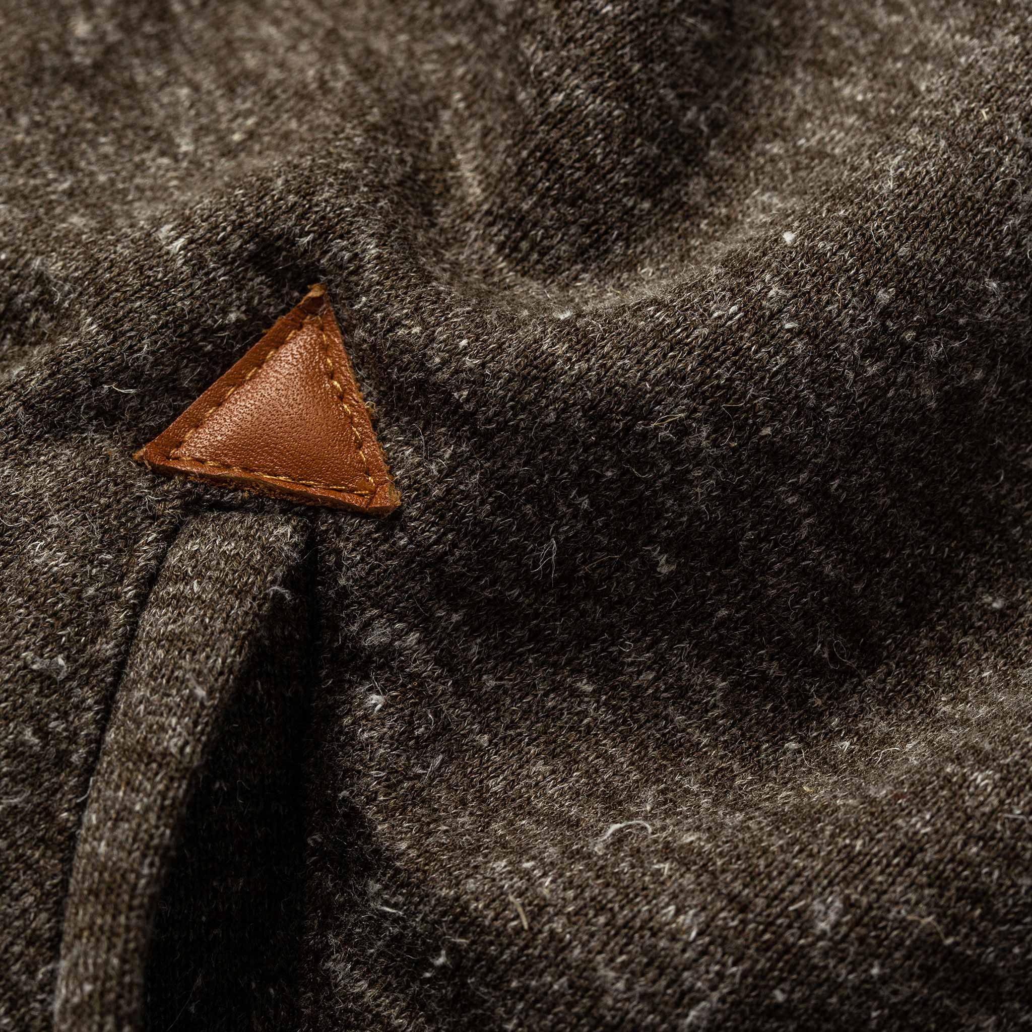 The Après Hoodie in Olive Hemp Donegal - Image 8
