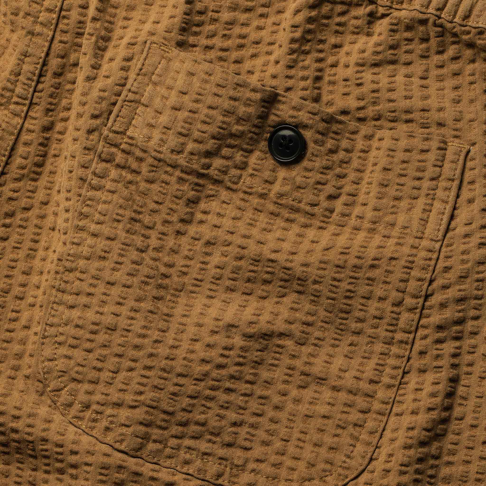 The Après Pant in British Khaki Seersucker - Image 8