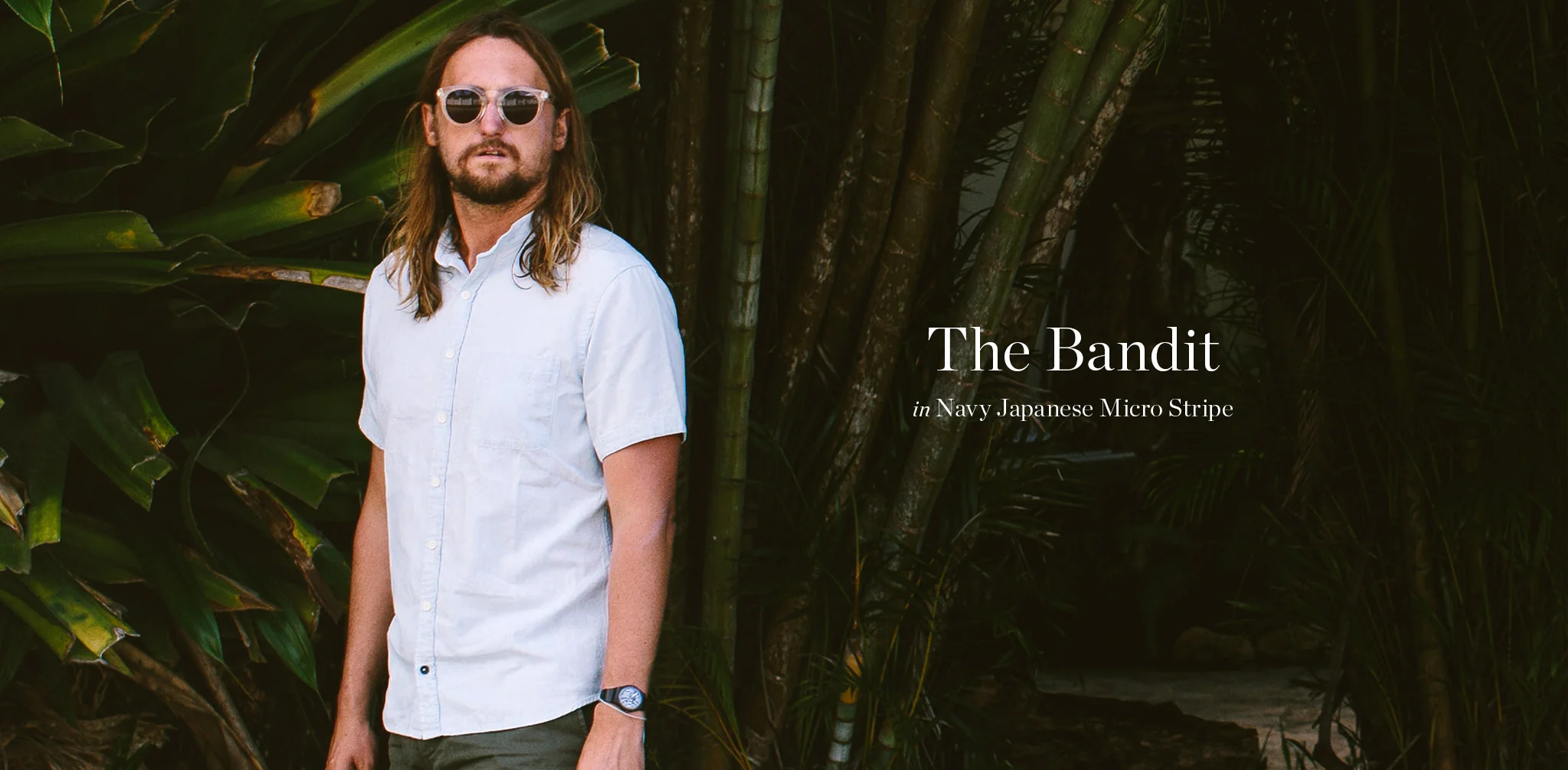 The Bandit in Navy Japanese Micro Stripe - Image 8