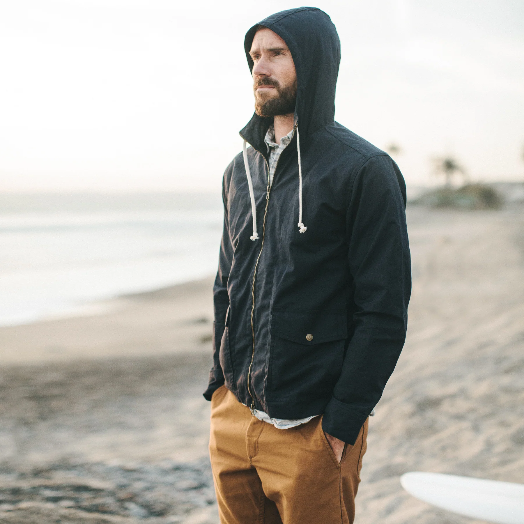 The Beach Jacket in Navy - Image 2