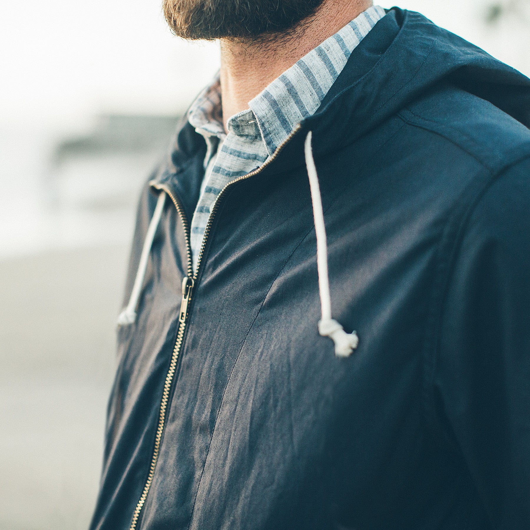 The Beach Jacket in Navy - Image 4
