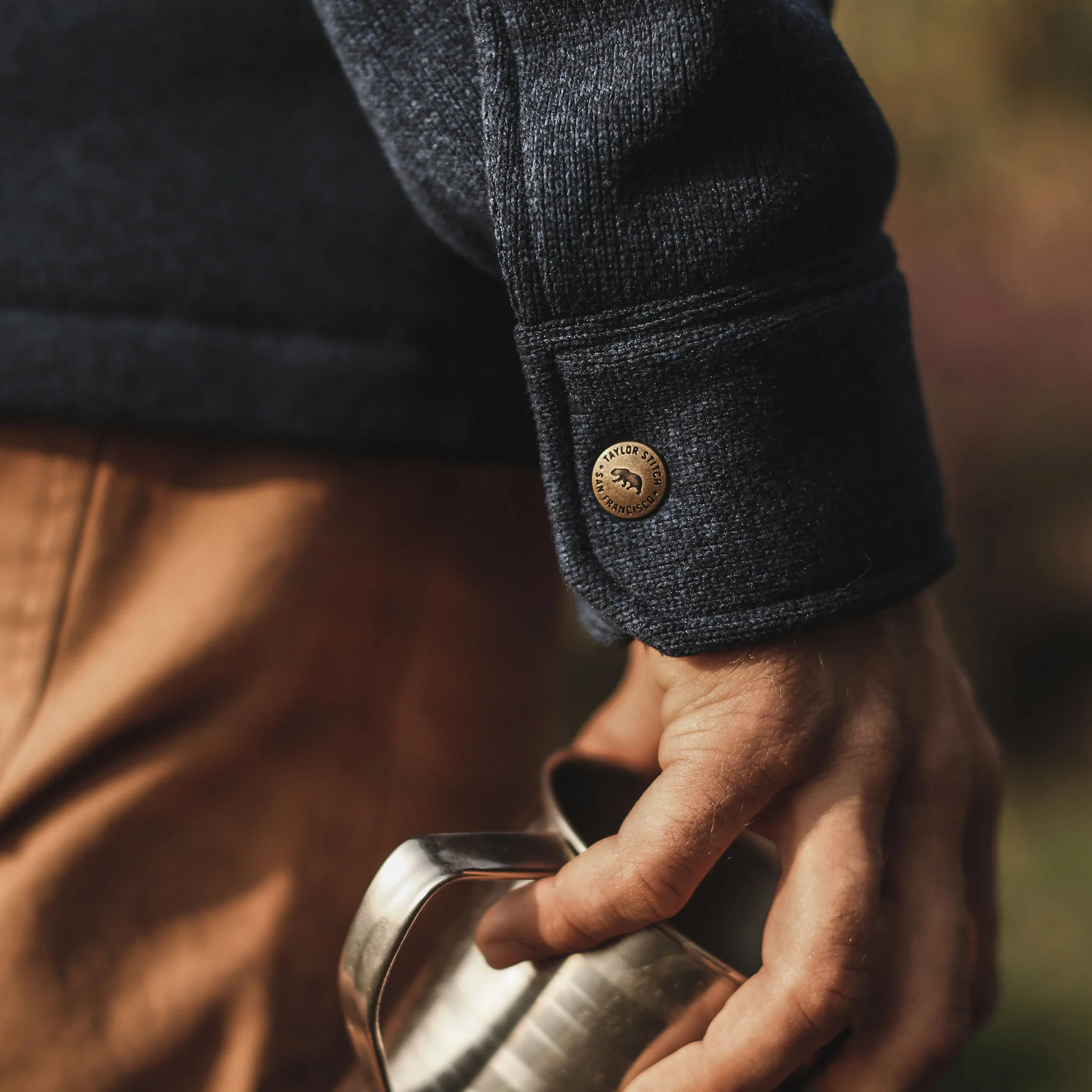 The Big Sur Hoodie in Heather Navy - Image 5