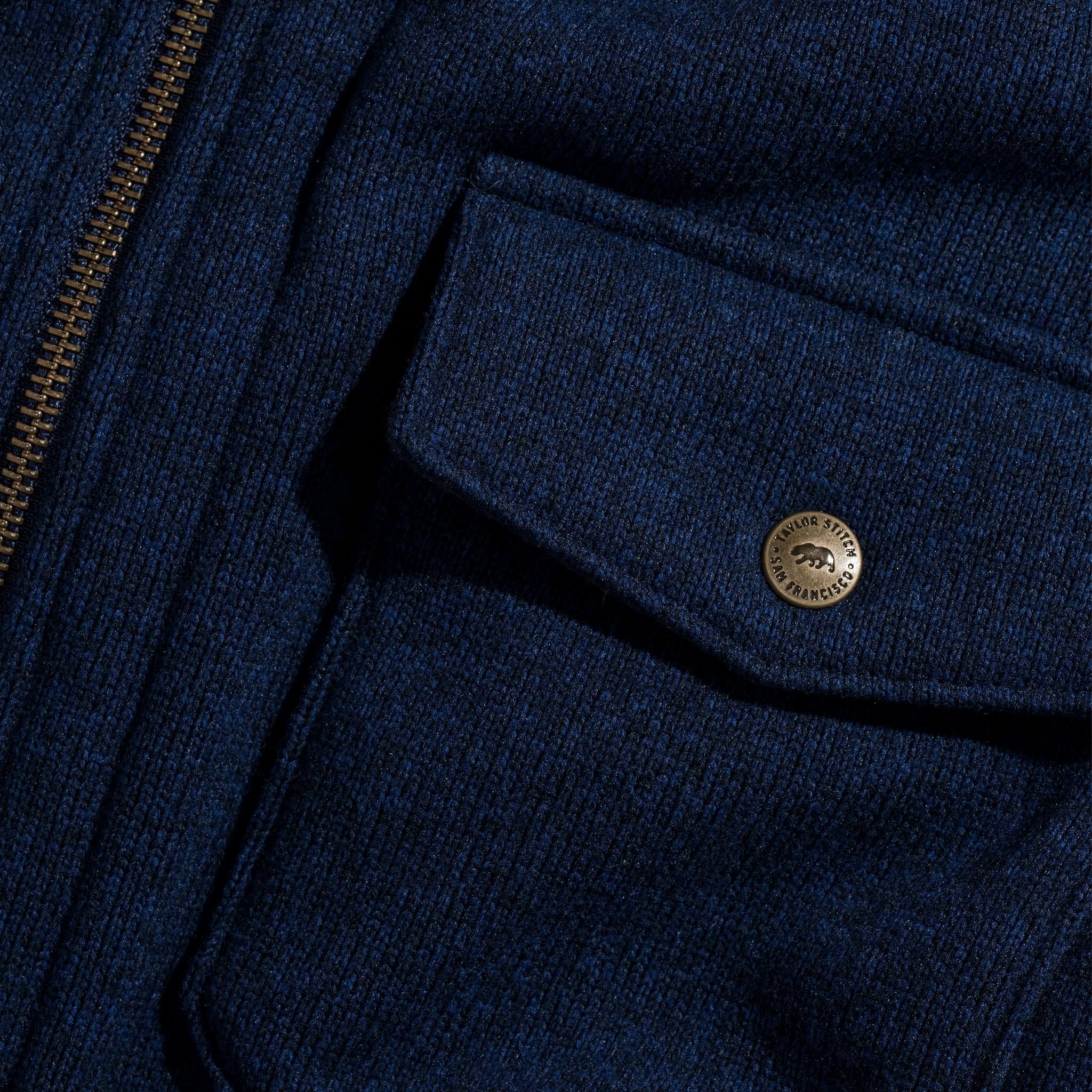 The Big Sur Hoodie in Heather Navy - Image 8