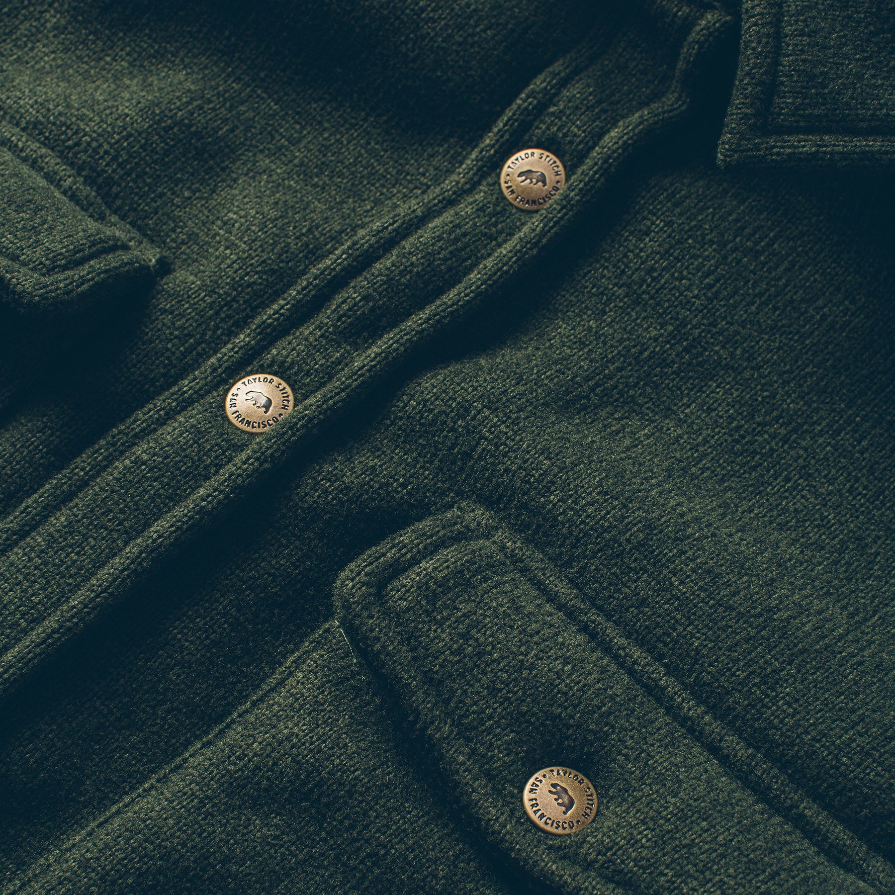 The Big Sur Jacket in Heather Olive Polartec - Image 3