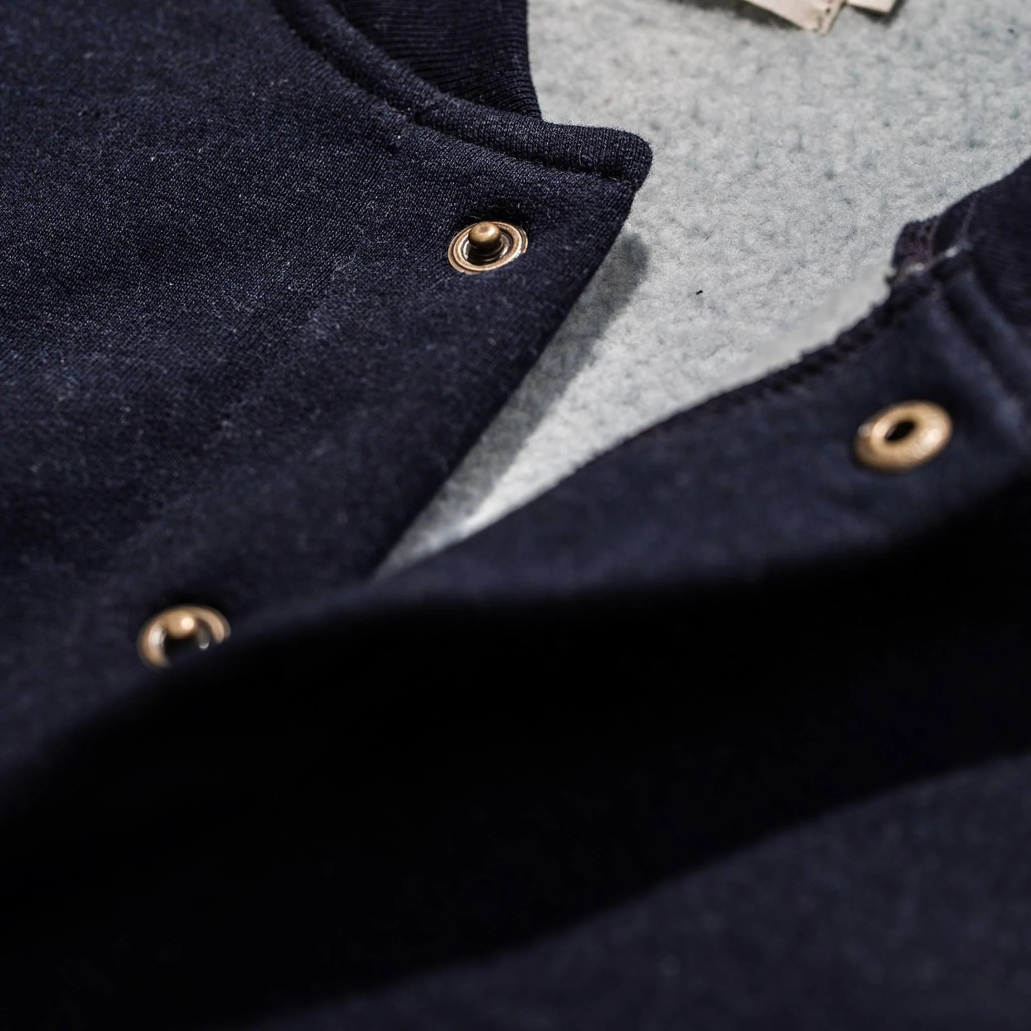 The Bomber in Indigo Fleece - Image 5