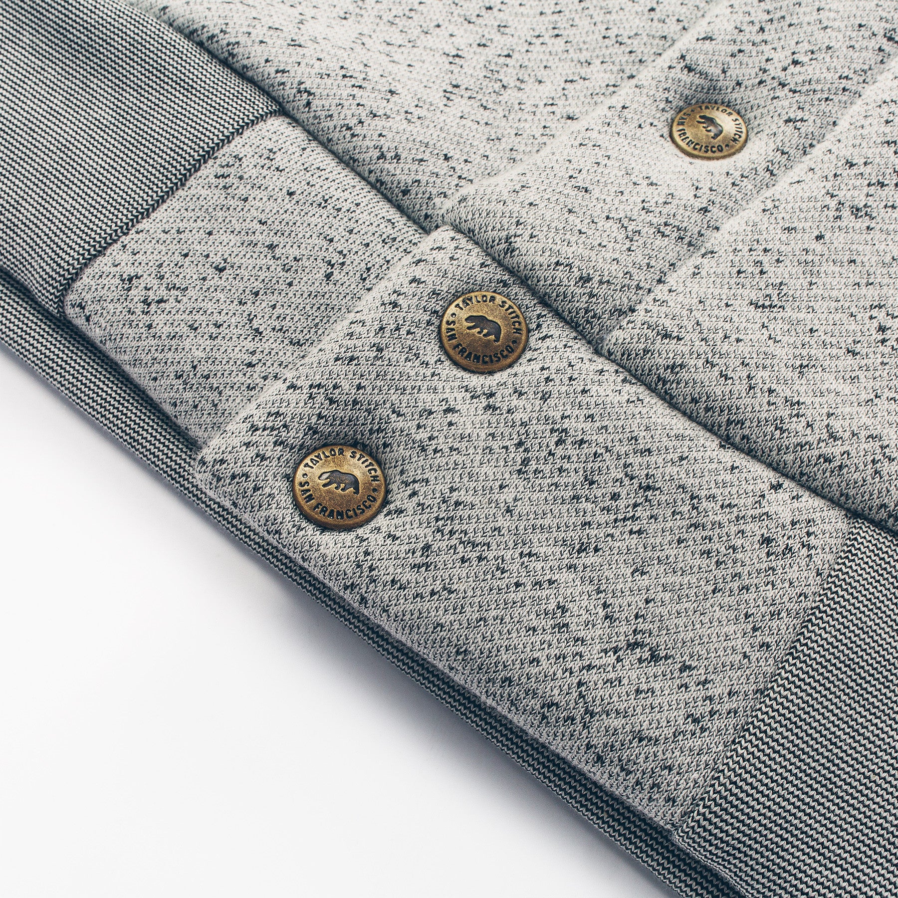 The Bomber in White Fleck Fleece - Image 4