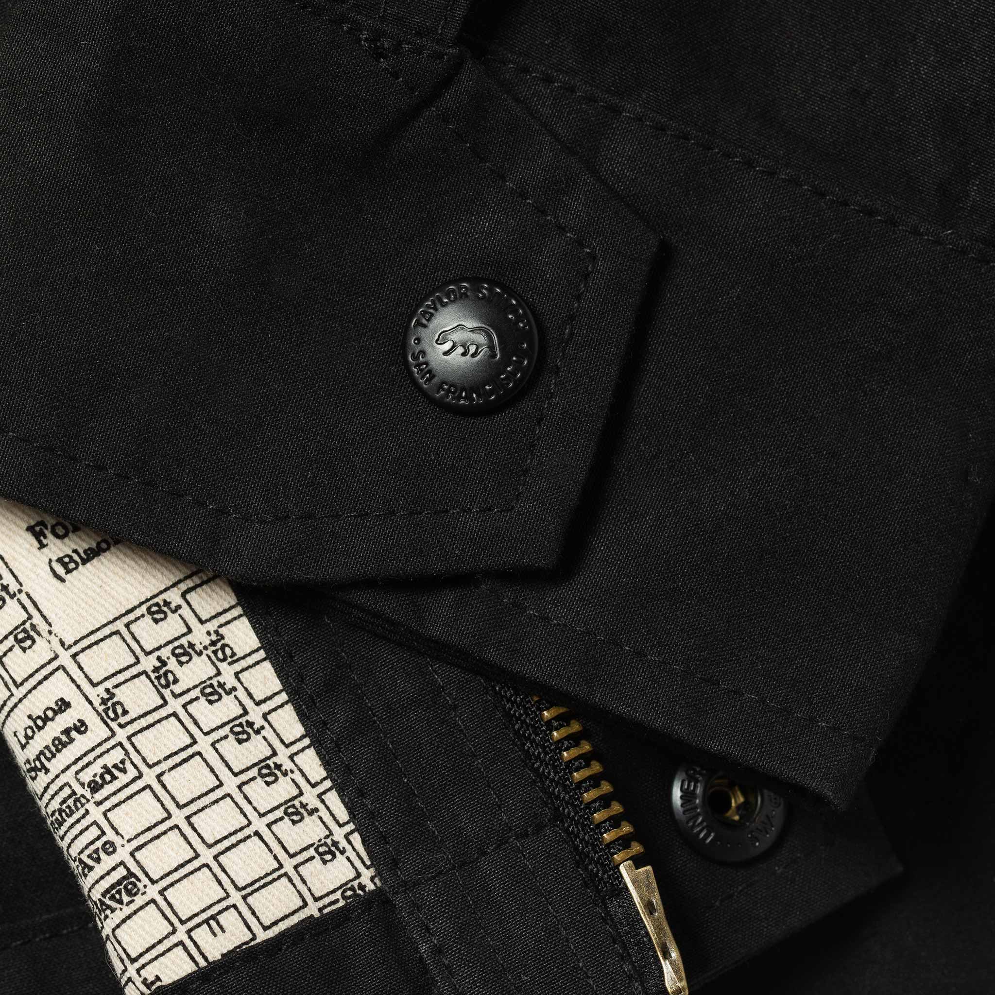 The Bomber Jacket in Black Dry Wax - Image 8