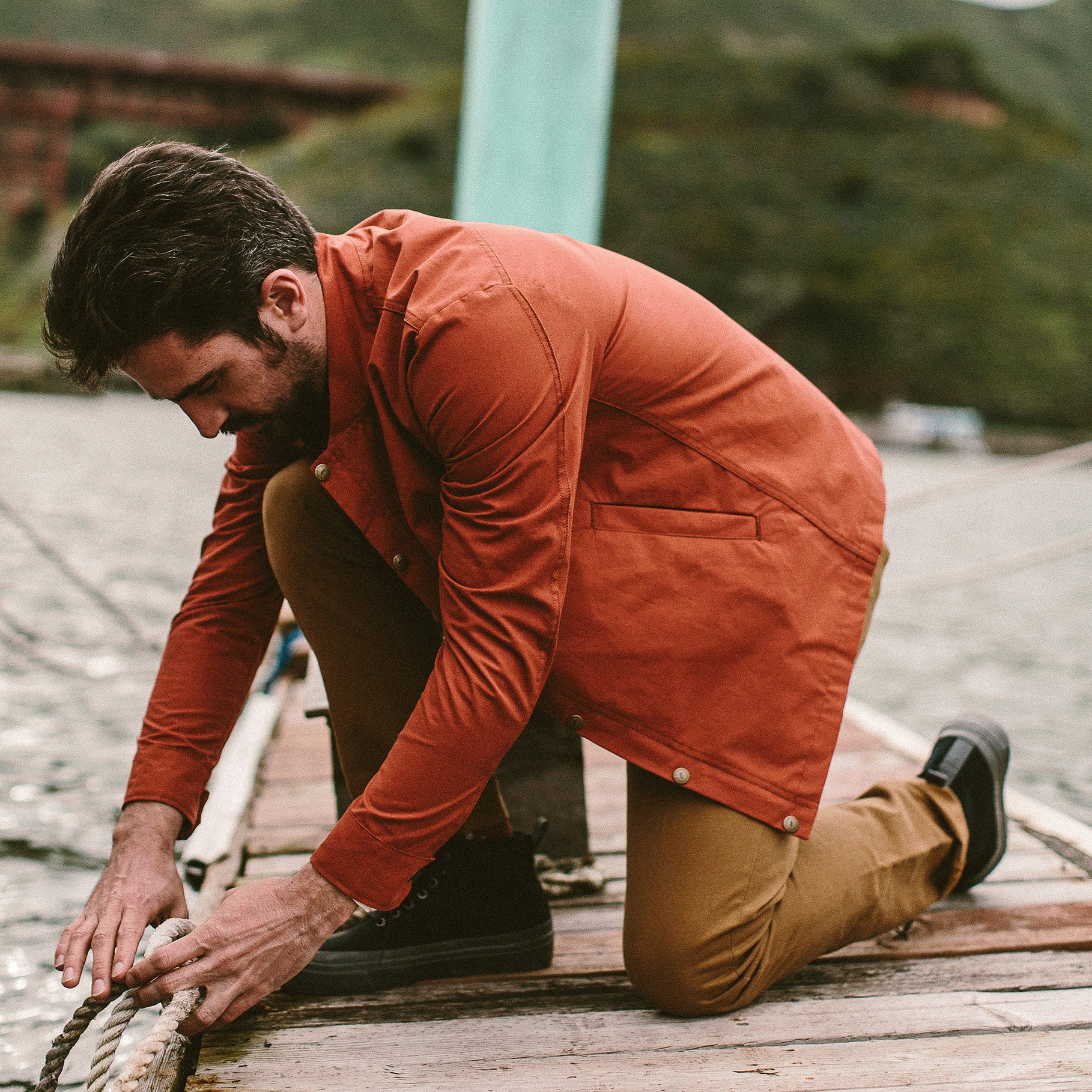 The Bomber Jacket in Rust - Image 4