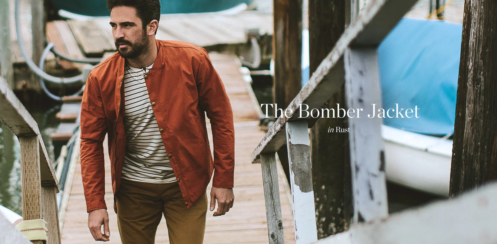 The Bomber Jacket in Rust - Image 7