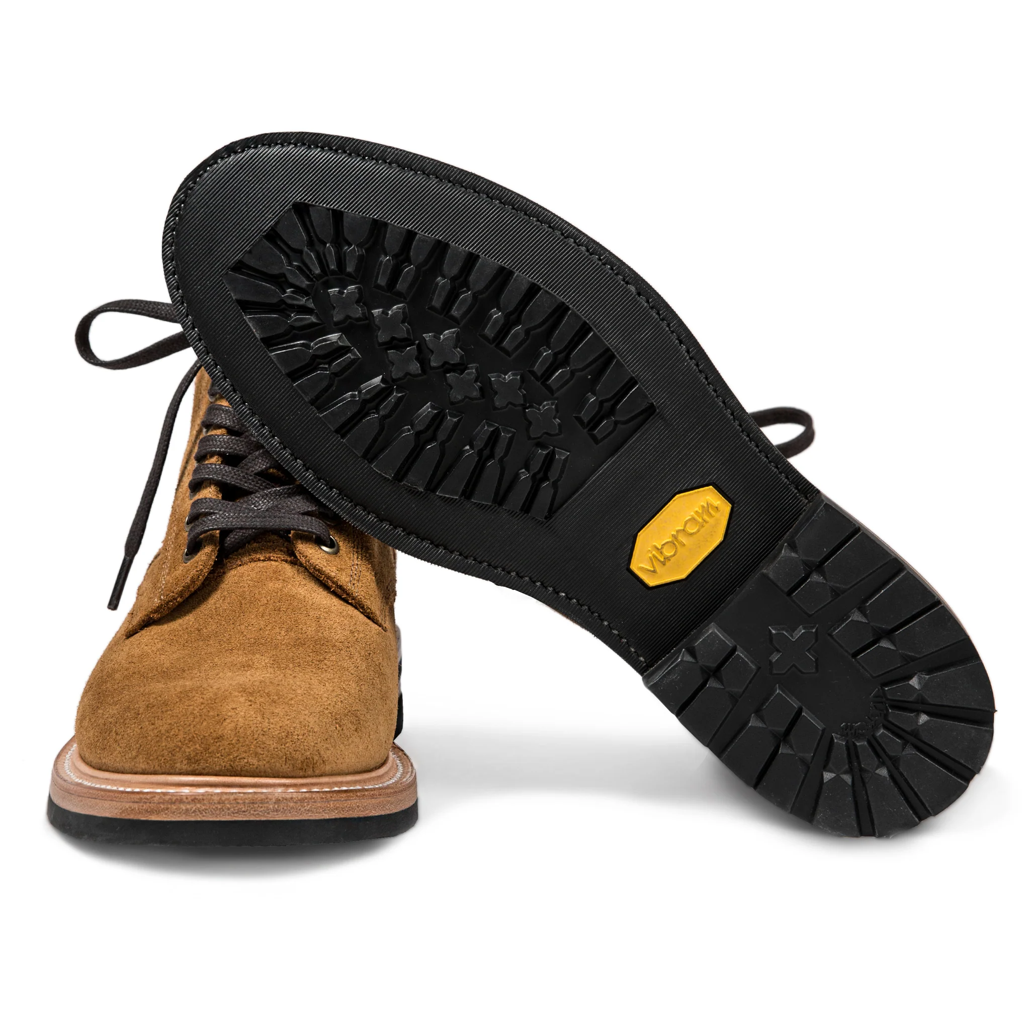 The Trench Boot in Golden Weatherproof Suede - Image 6