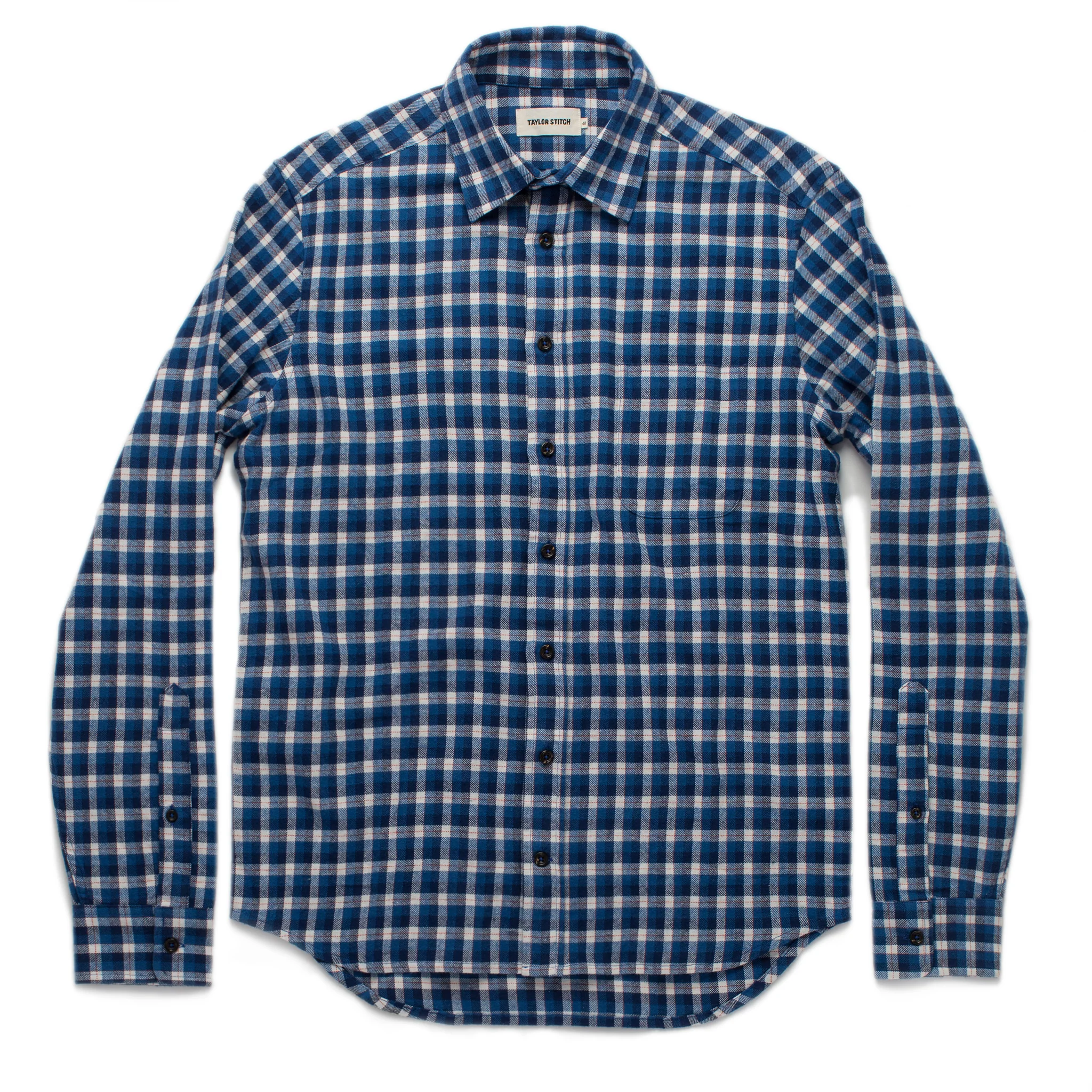 The California in Brushed Navy Plaid - Image 10