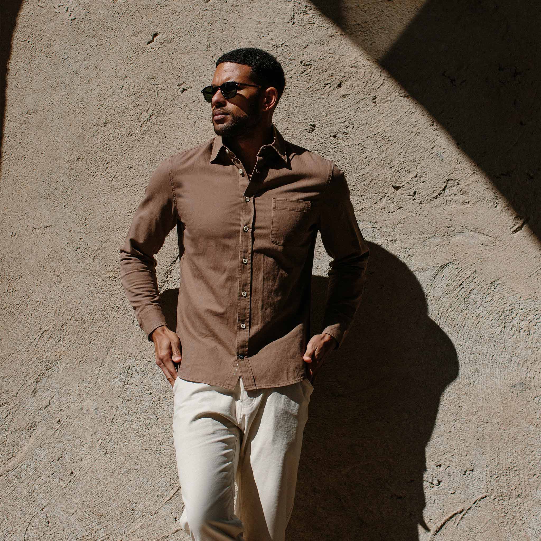 The California in Khaki Herringbone - Image 2