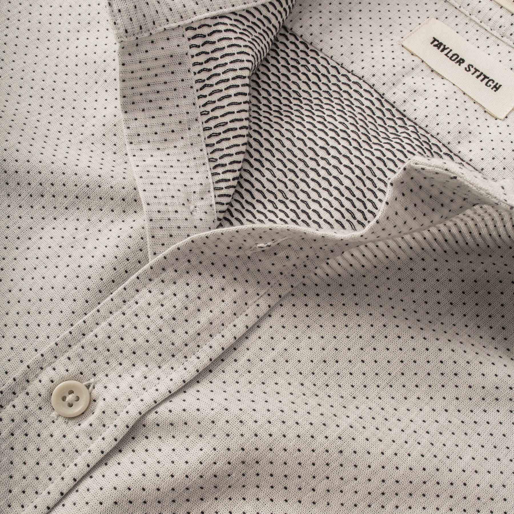 The California in Navy Jacquard Dot - Image 7