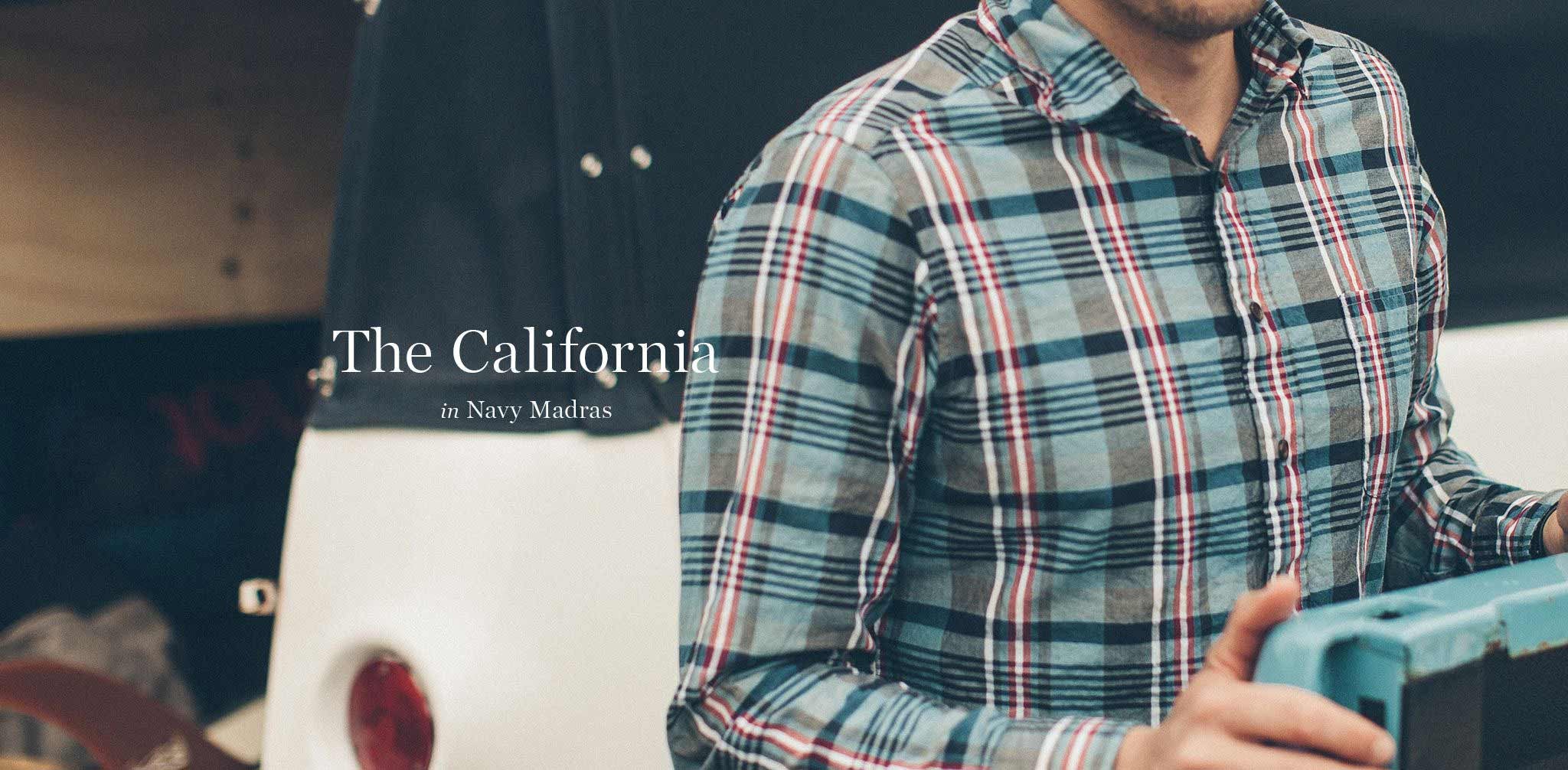 The California in Navy Madras - Image 7