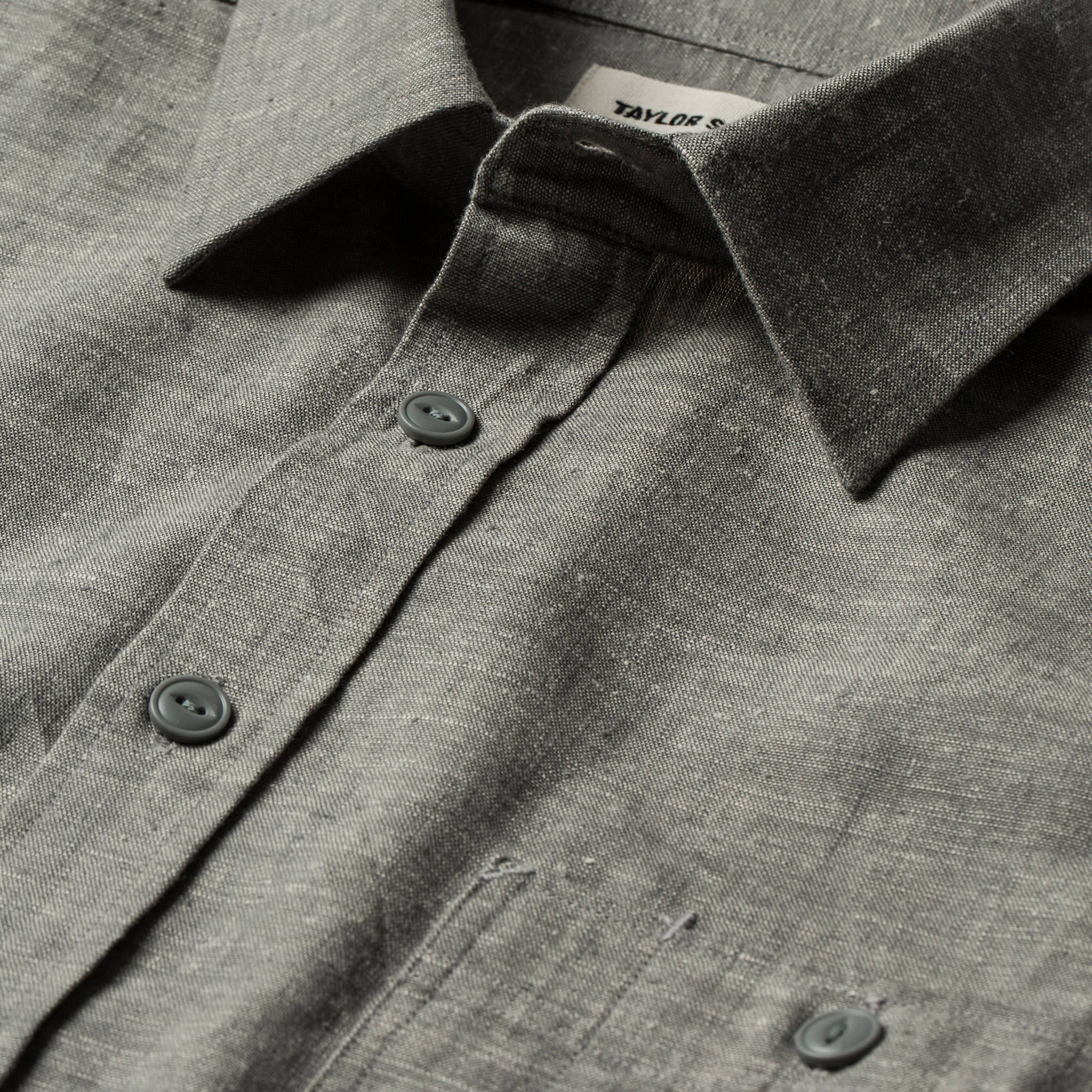 The California in Olive Hemp Chambray - Image 7