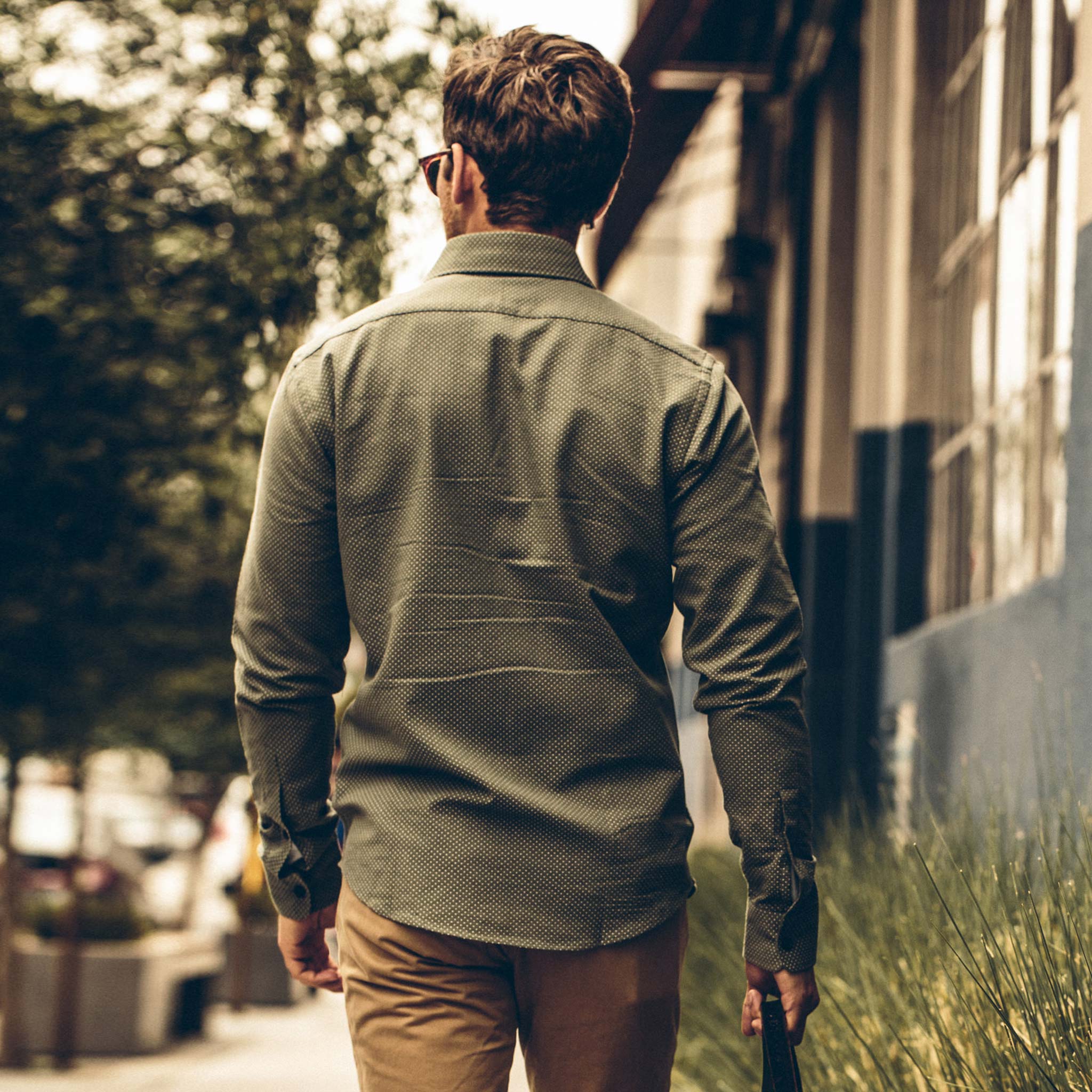 The California in Olive Jacquard - Image 4