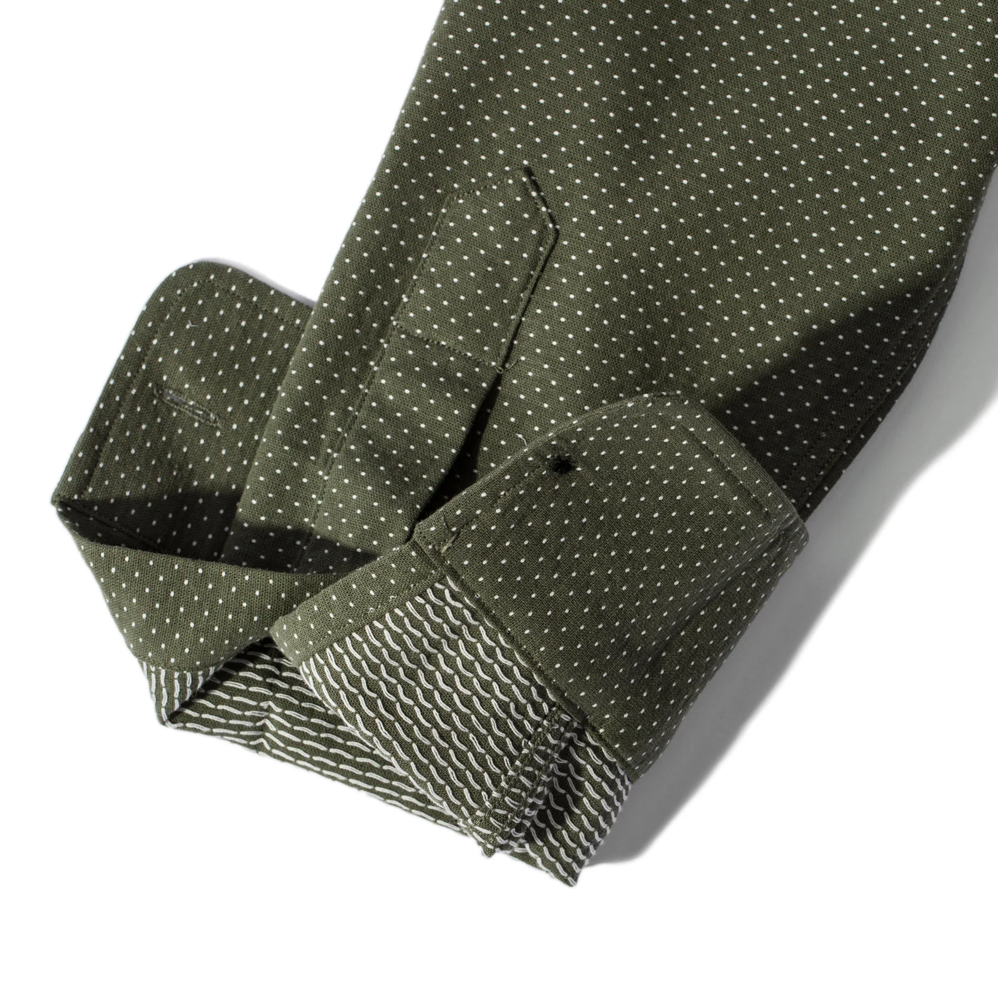 The California in Olive Jacquard - Image 7