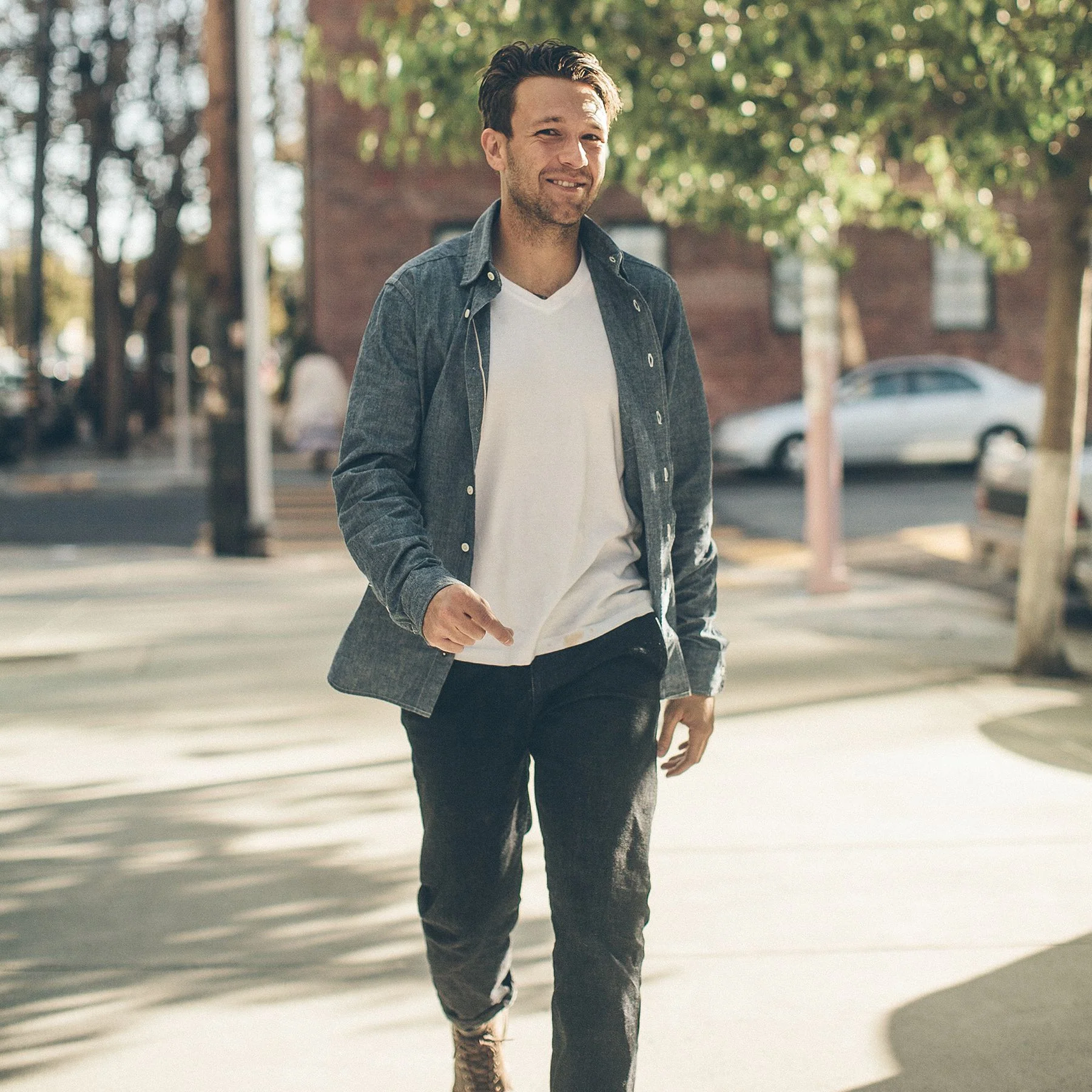 The California in Selvage Confetti Chambray - Image 9