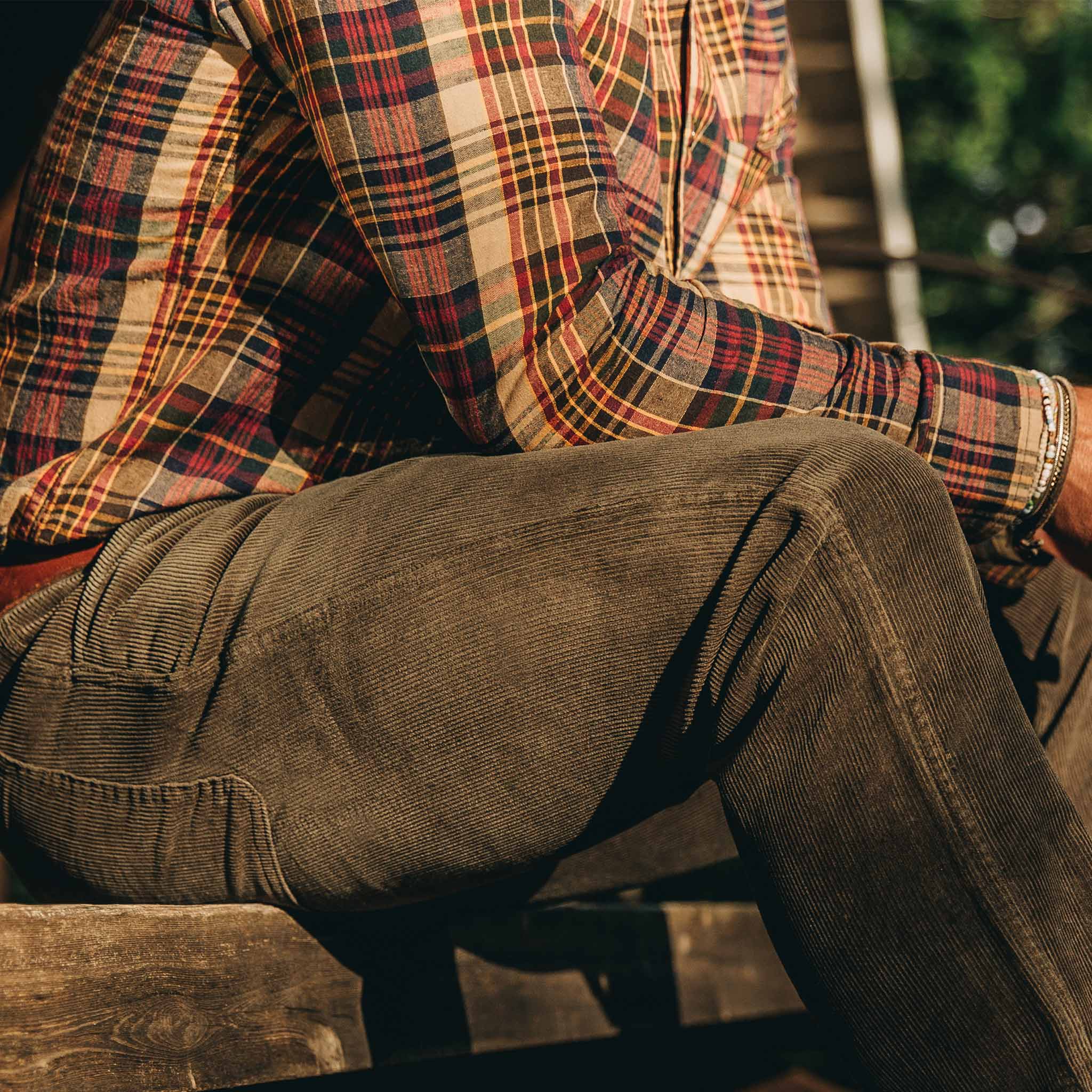 The California in Vintage Navy Madras - Image 5