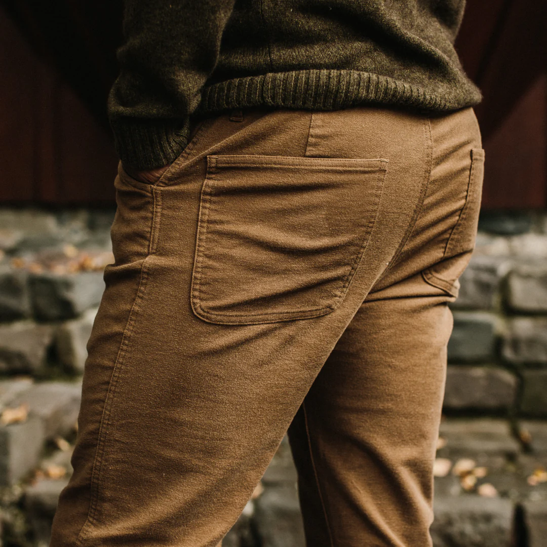 The Camp Pant in British Khaki Moleskin - Image 8