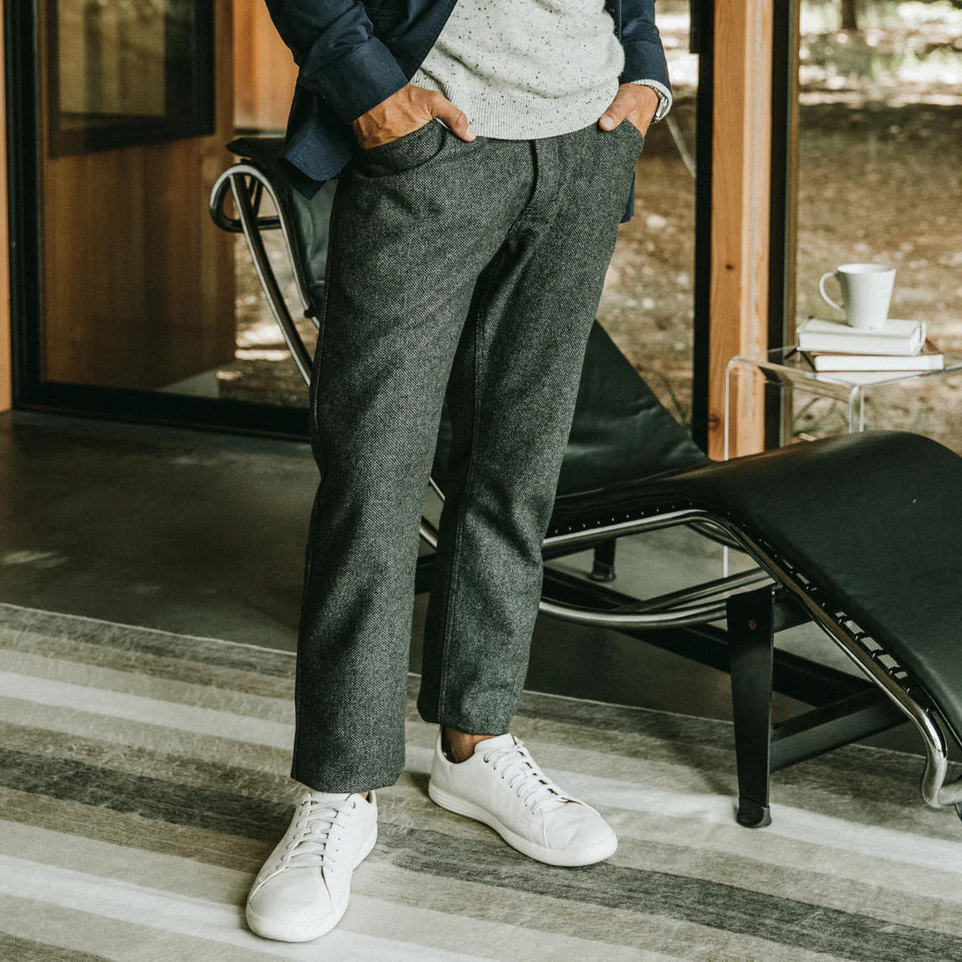 The Camp Pant in Charcoal Wool - Image 3