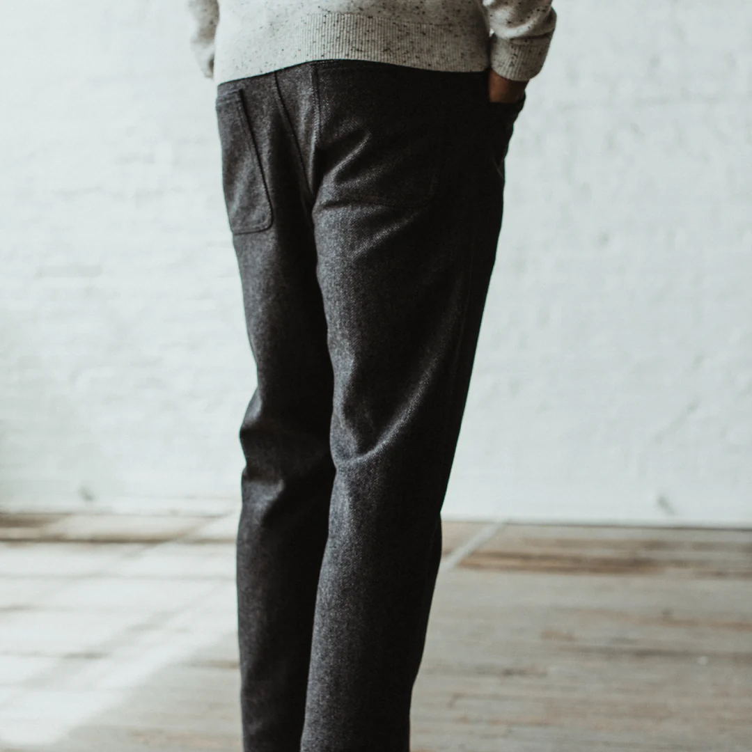 The Camp Pant in Charcoal Wool - Image 6