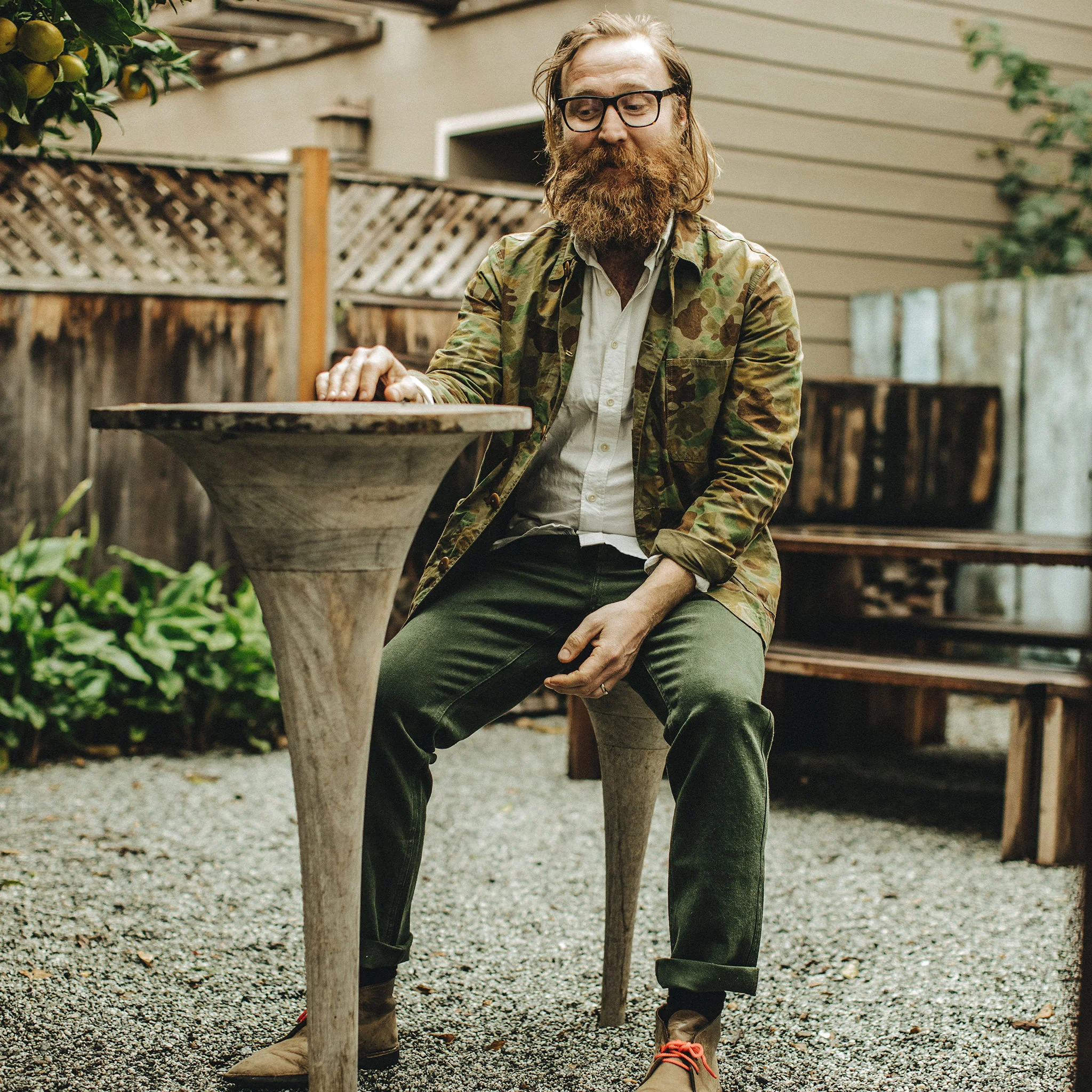 The Camp Pant in Dark Olive Boss Duck - Image 2